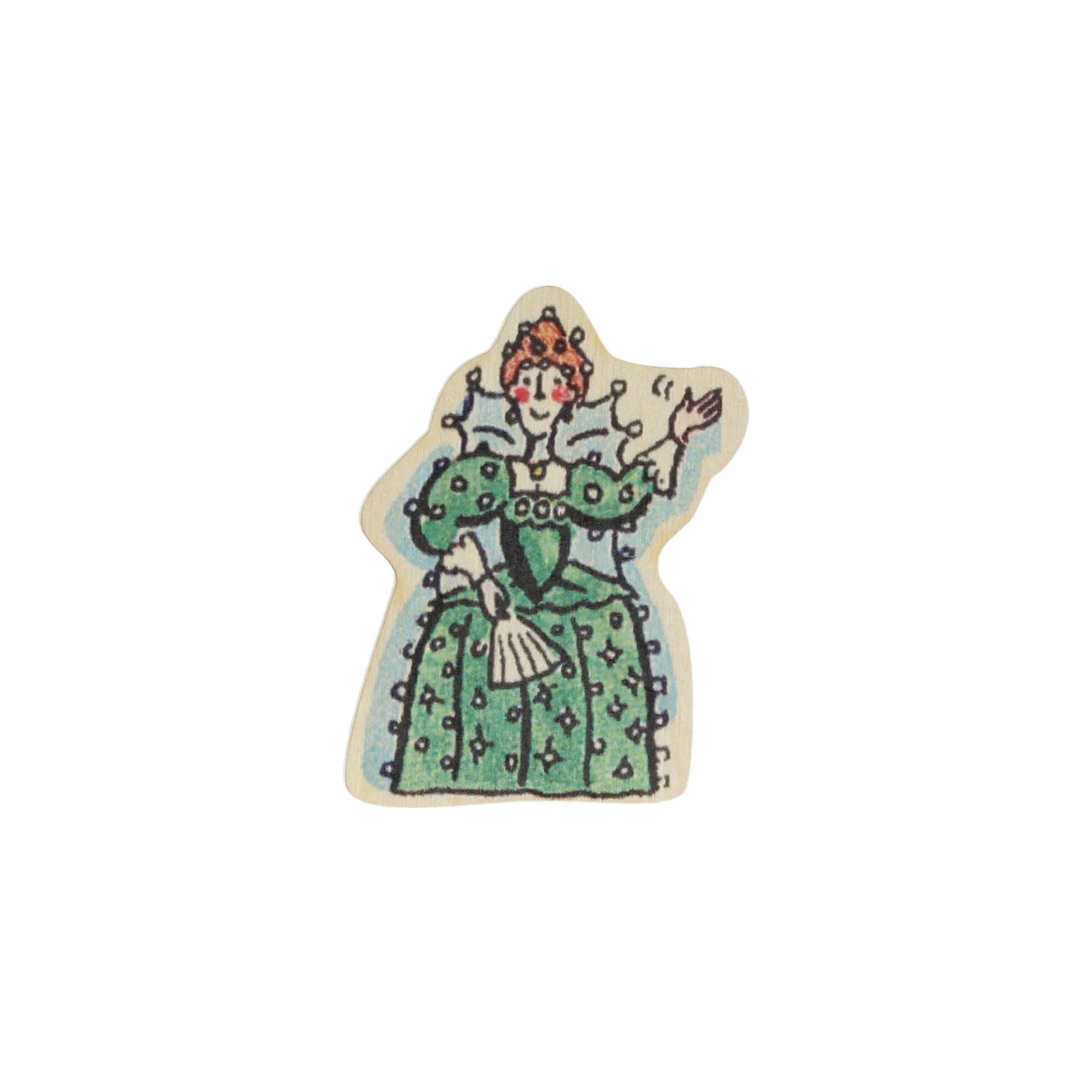 Elizabeth I Wooden Magnet