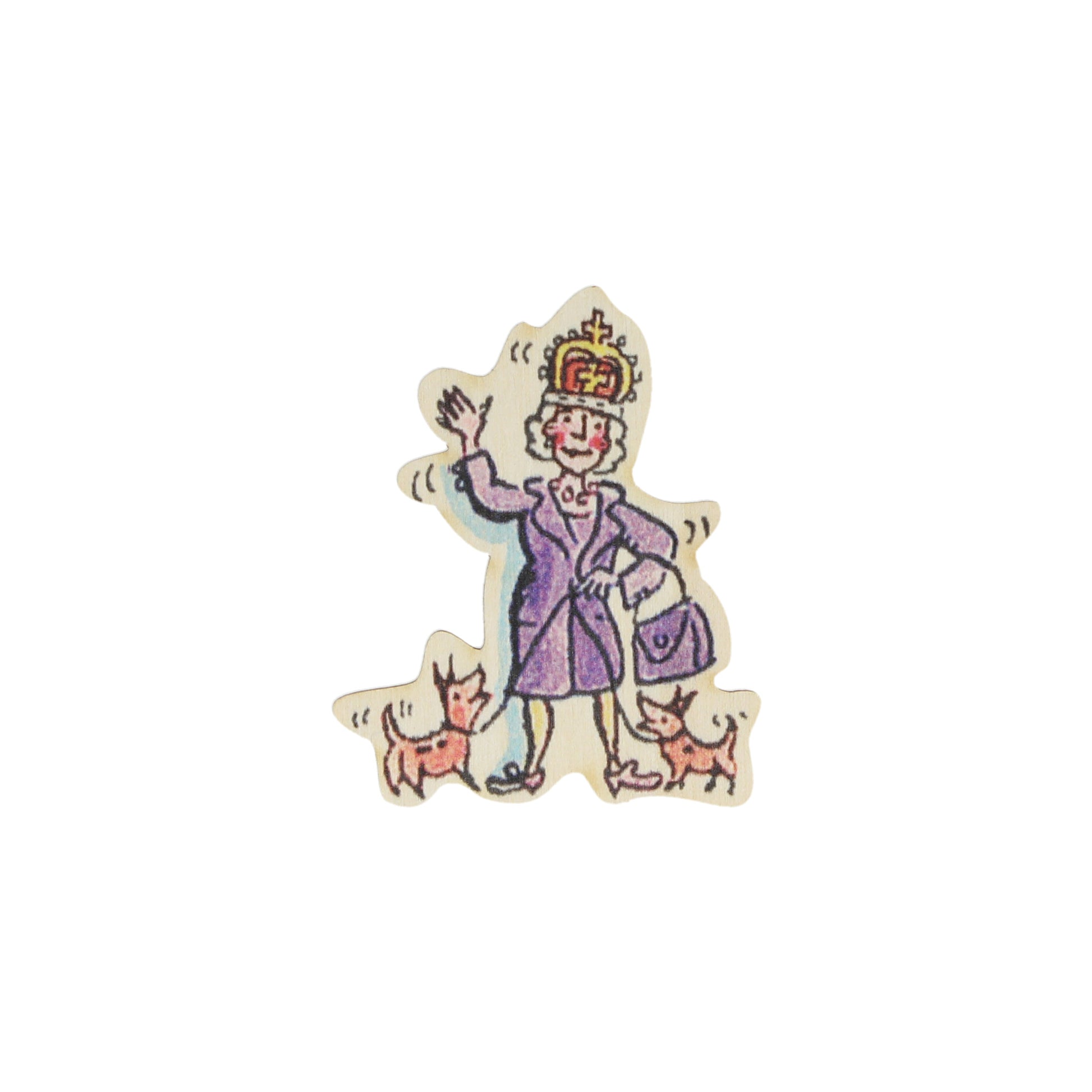 Elizabeth II Wooden Magnet