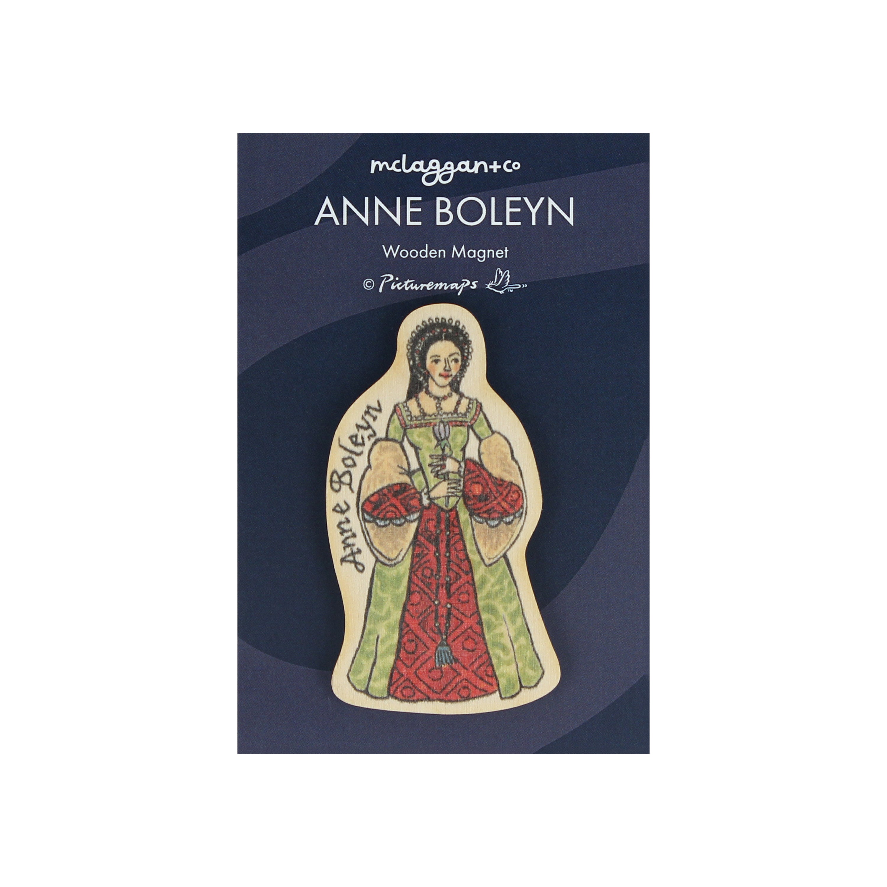 Anne Boleyn Wooden Magnet