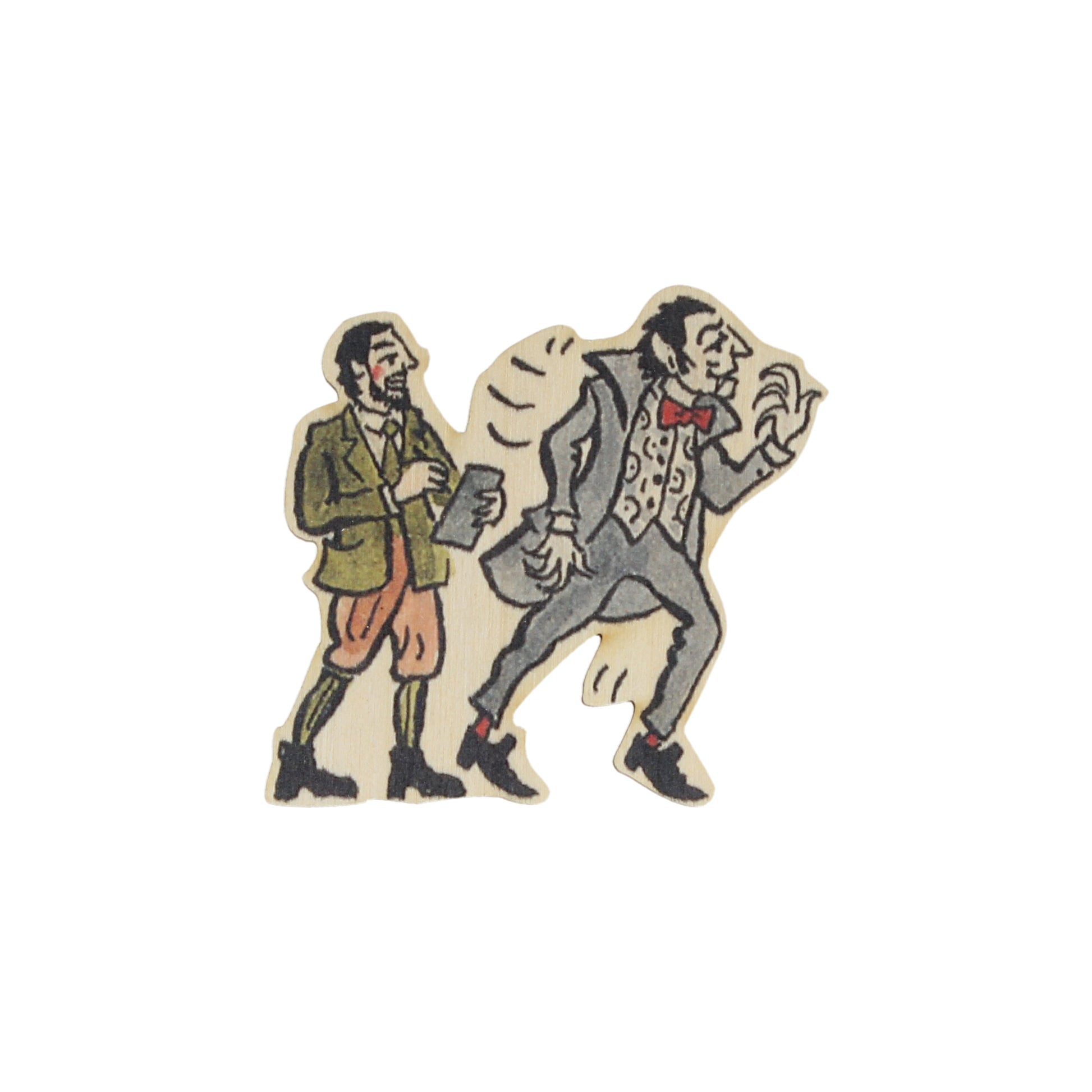 Bram Stoker Wooden Magnet