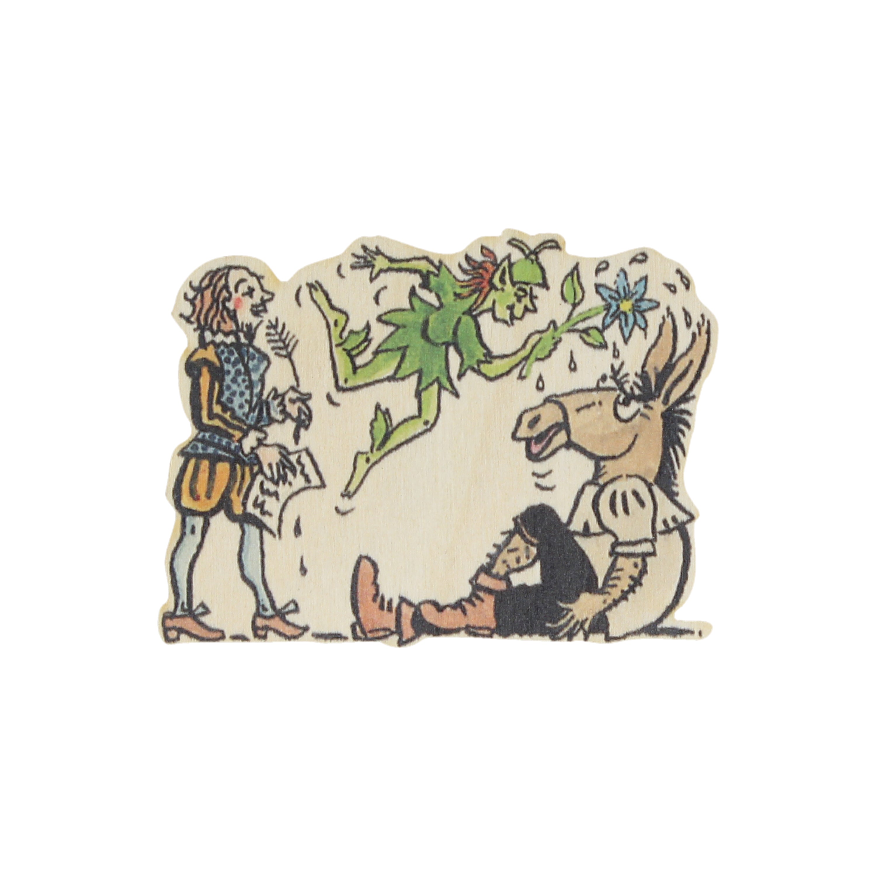 William Shakespeare Wooden Magnet