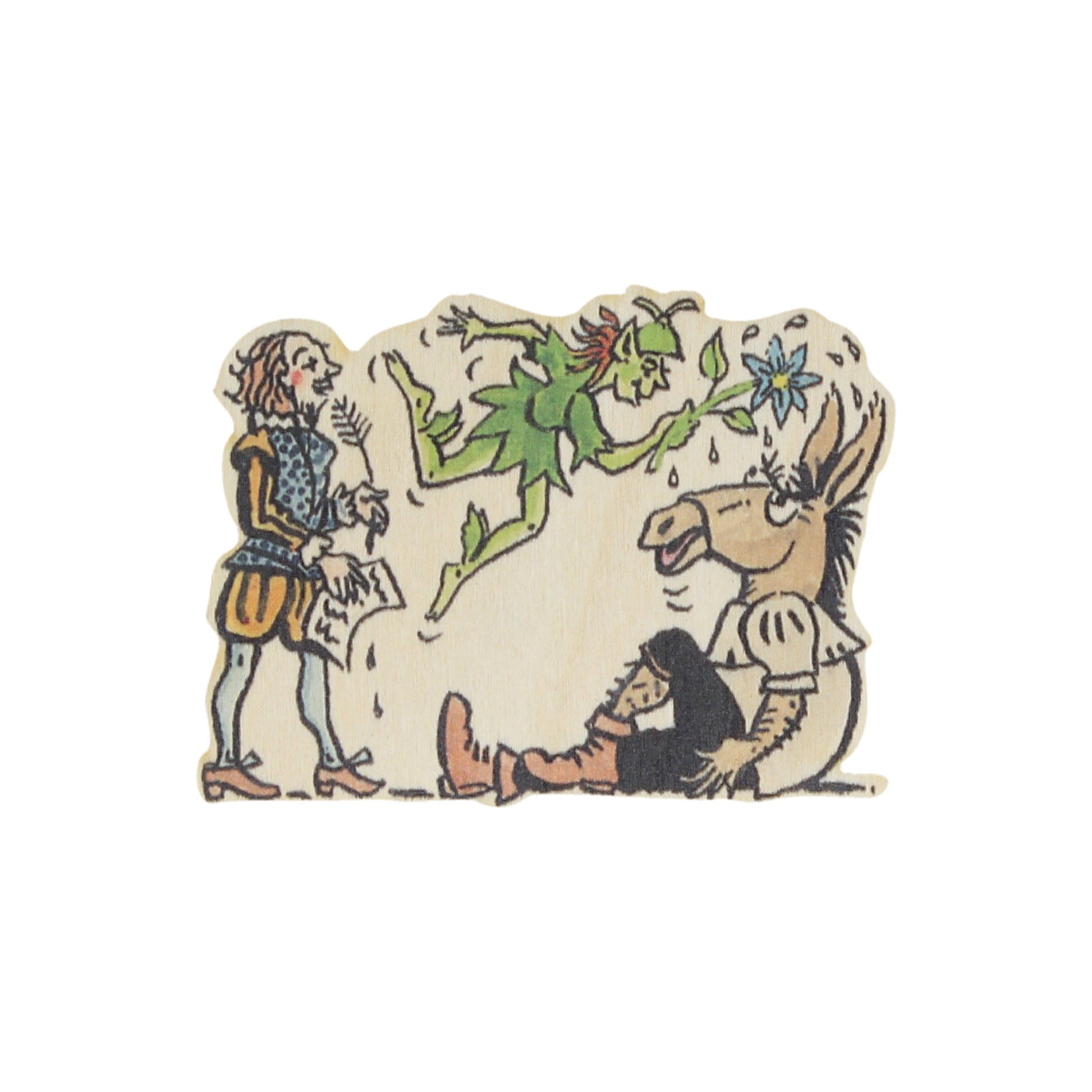 William Shakespeare Wooden Magnet