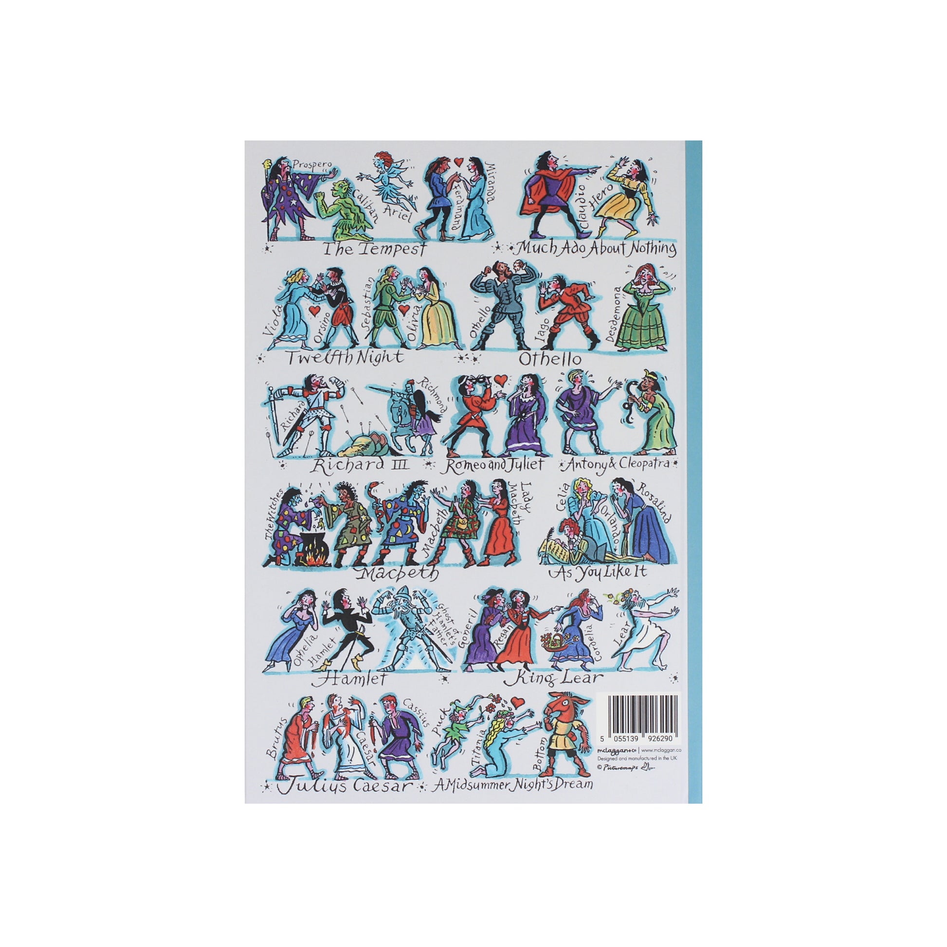 Shakespeare A5 Hardback Notebook
