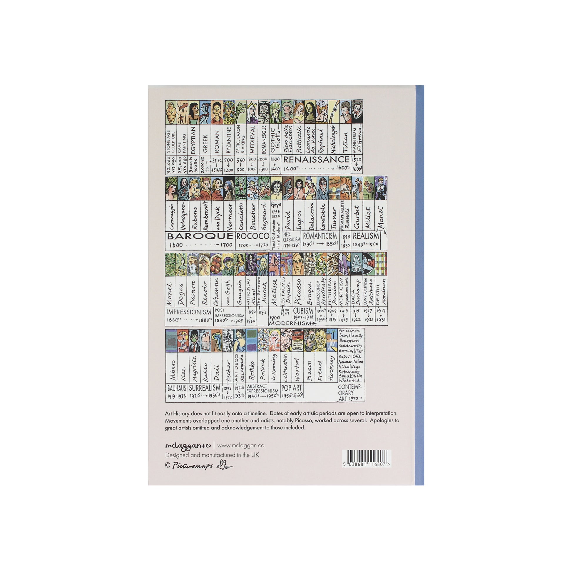 Art Chart A5 Hardback Notebook