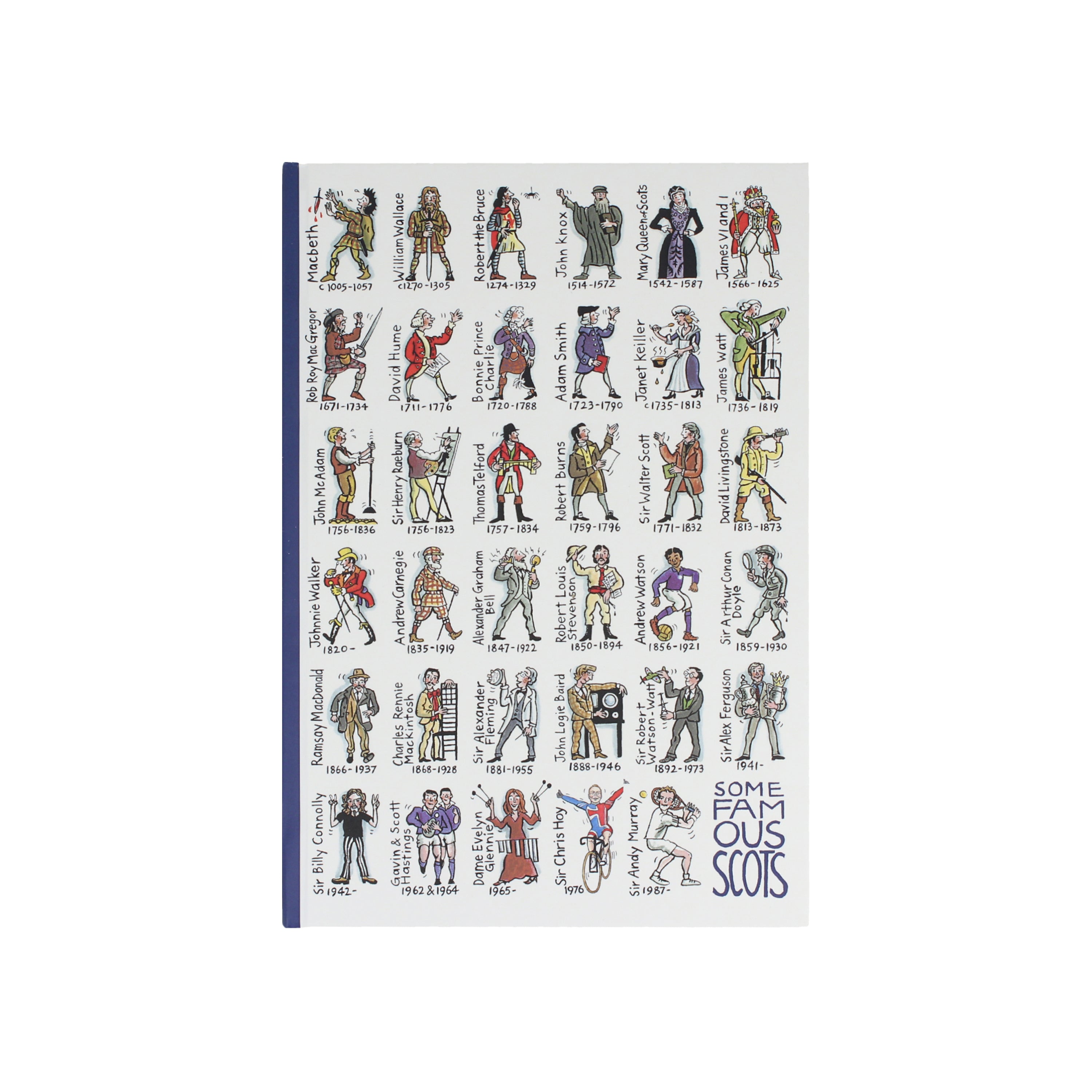 Some Famous Scots A5 Hardback Notebook