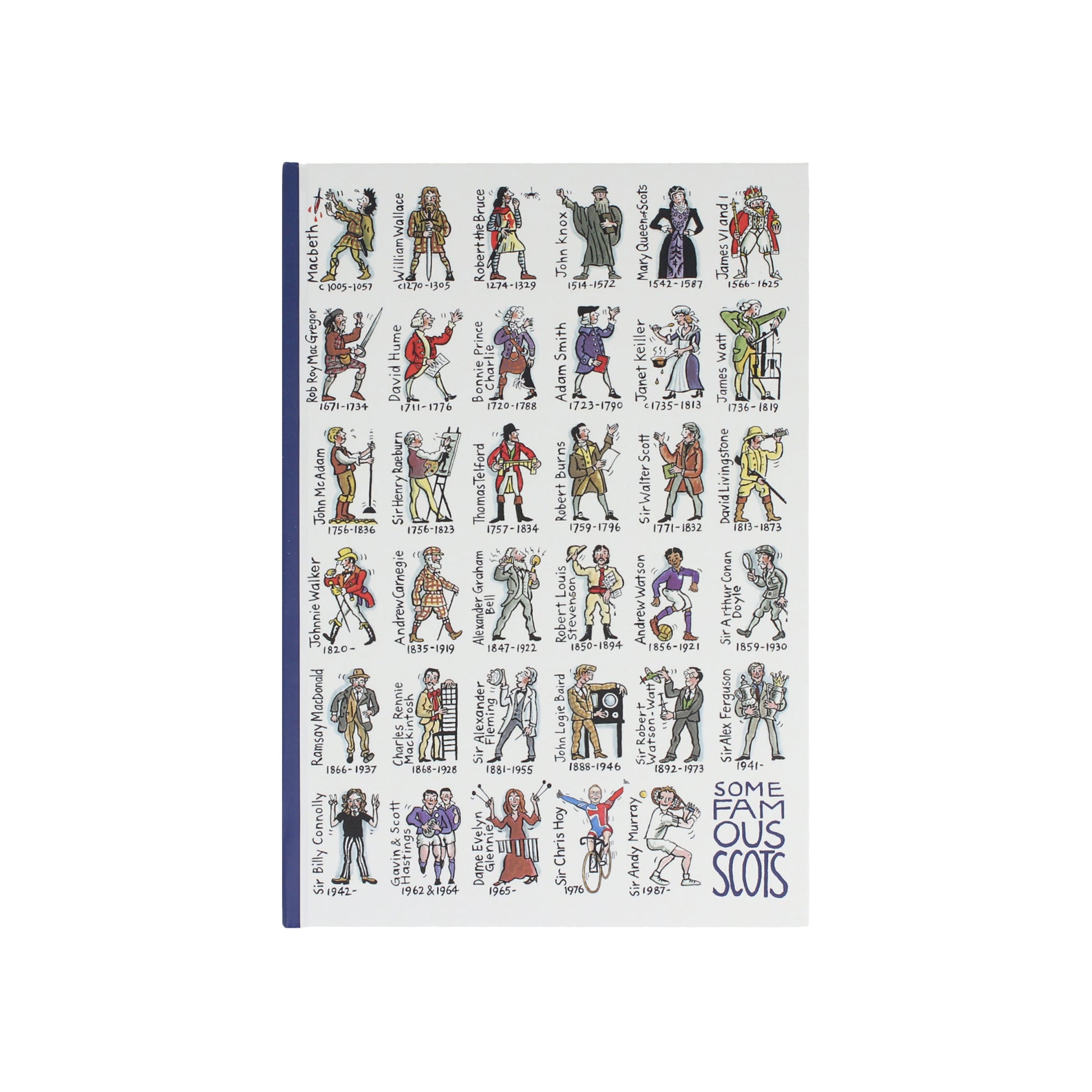 Some Famous Scots A5 Hardback Notebook