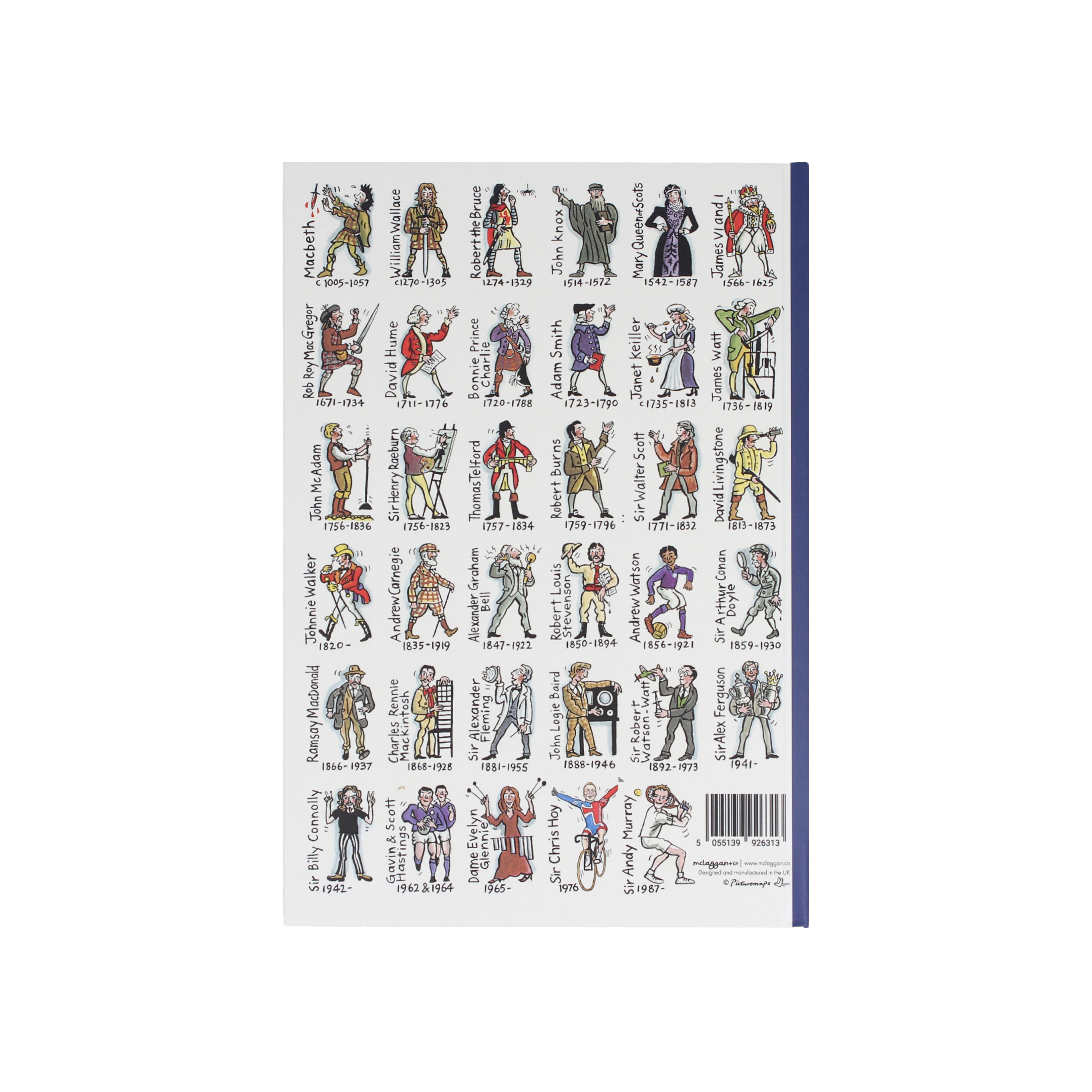 Some Famous Scots A5 Hardback Notebook