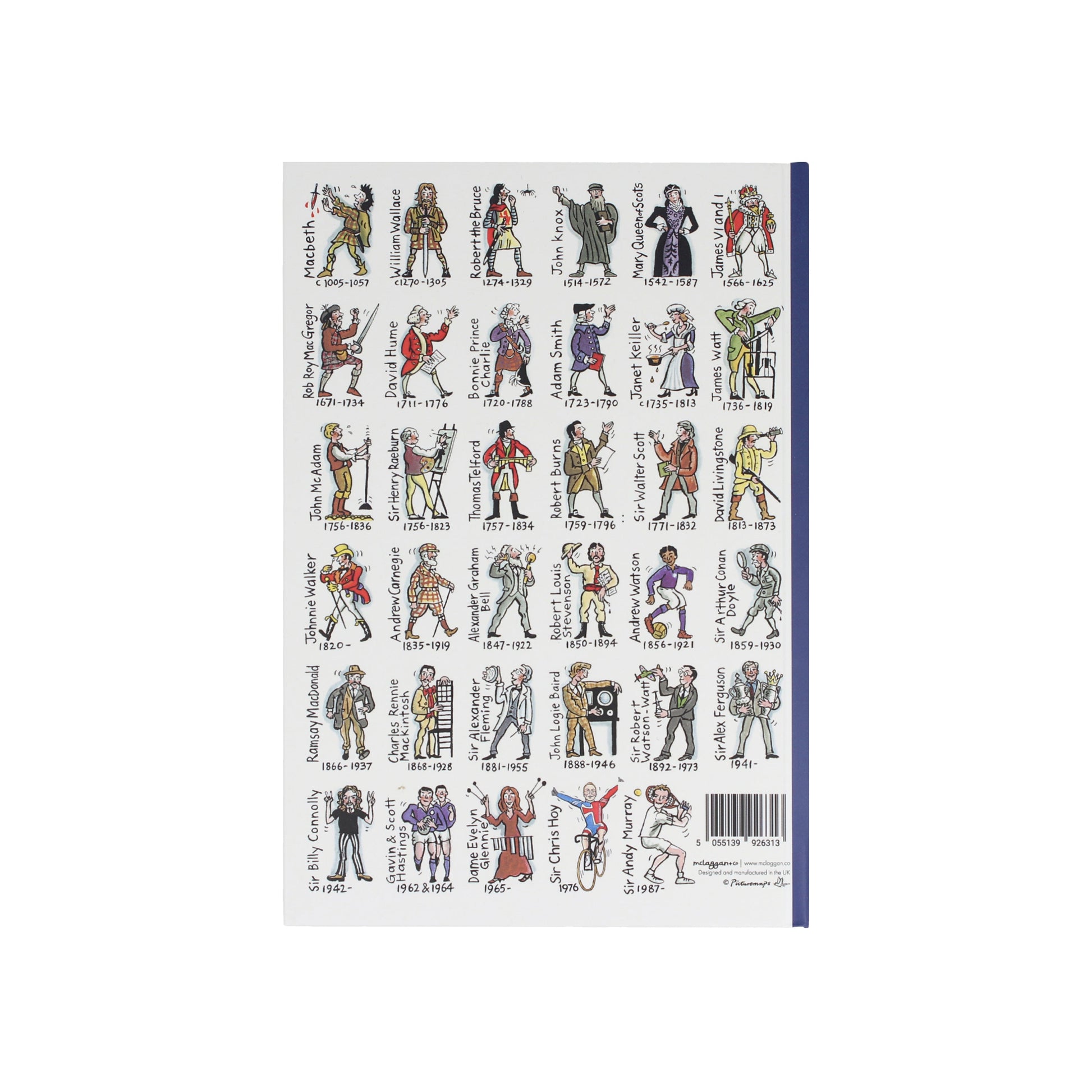 Some Famous Scots A5 Hardback Notebook
