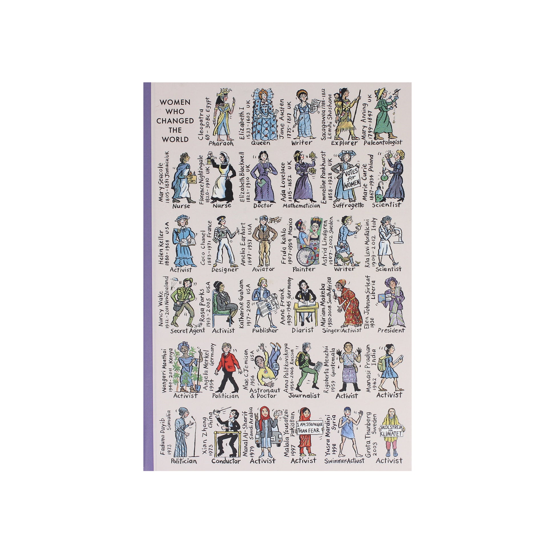 Women Who Changed The World A5 Hardback Notebook