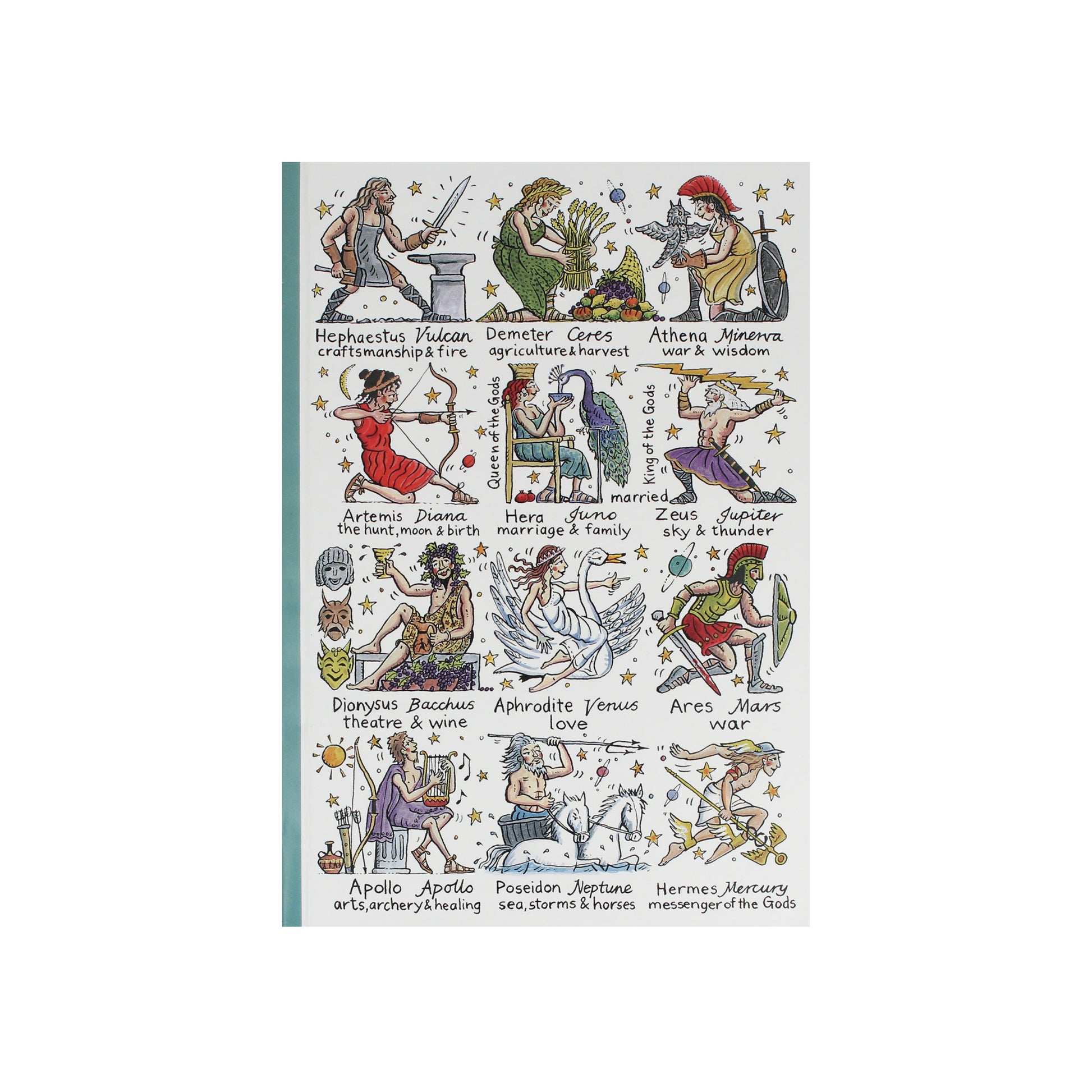 Greek Gods & Goddesses A5 Hardback Notebook