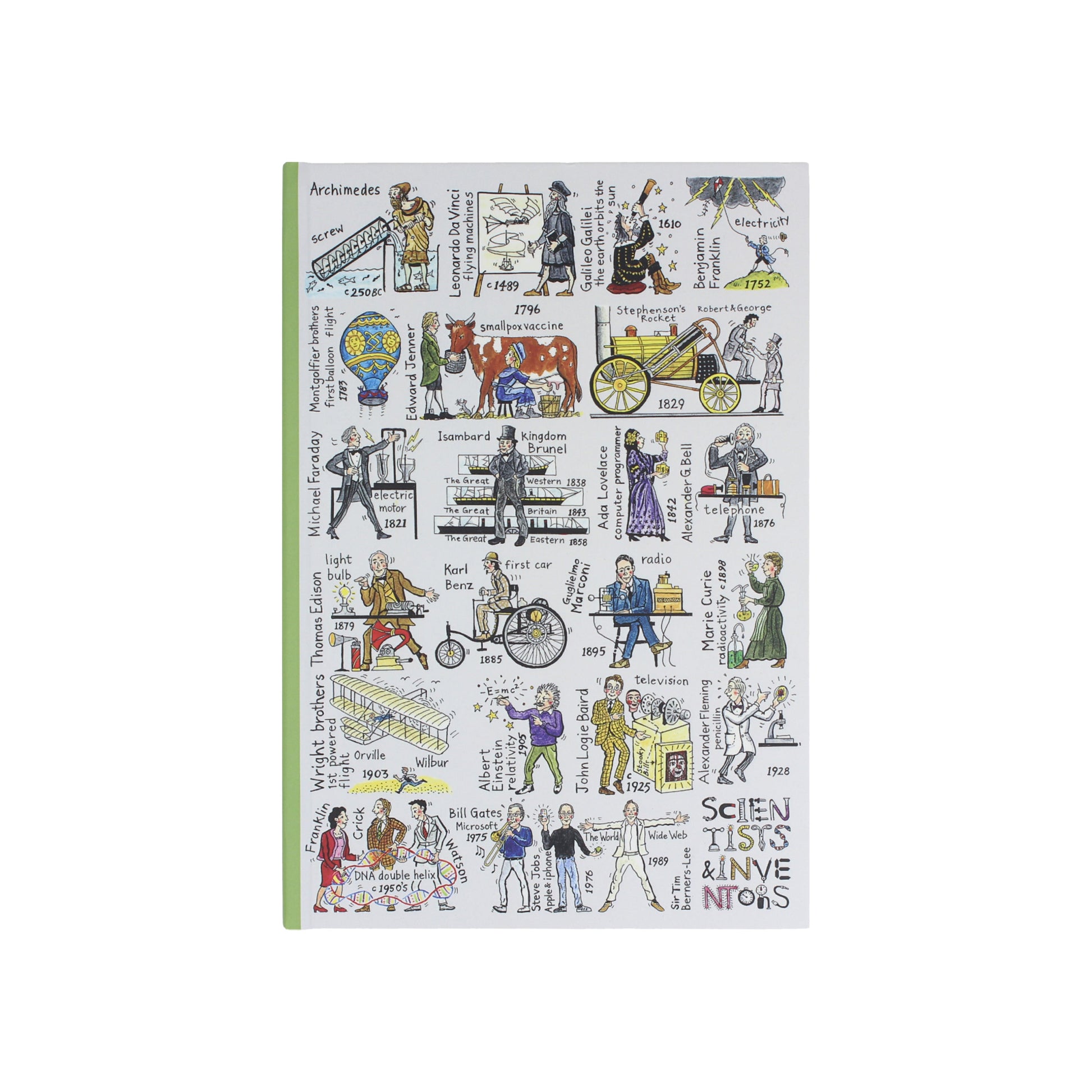 Scientists & Inventors A5 Hardback Notebook