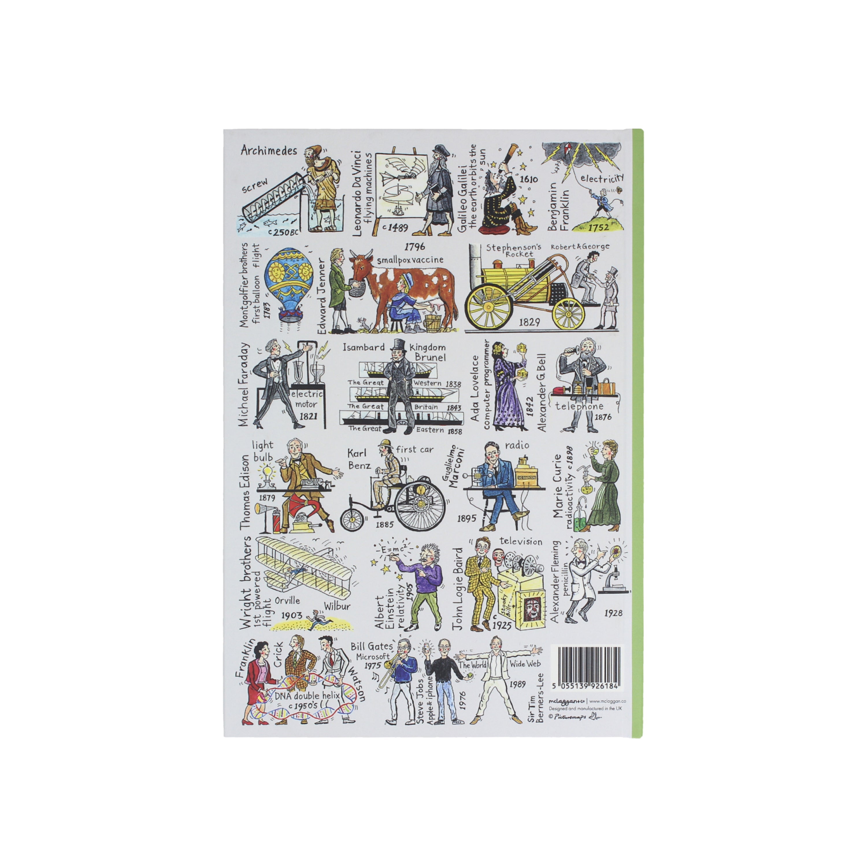Scientists & Inventors A5 Hardback Notebook