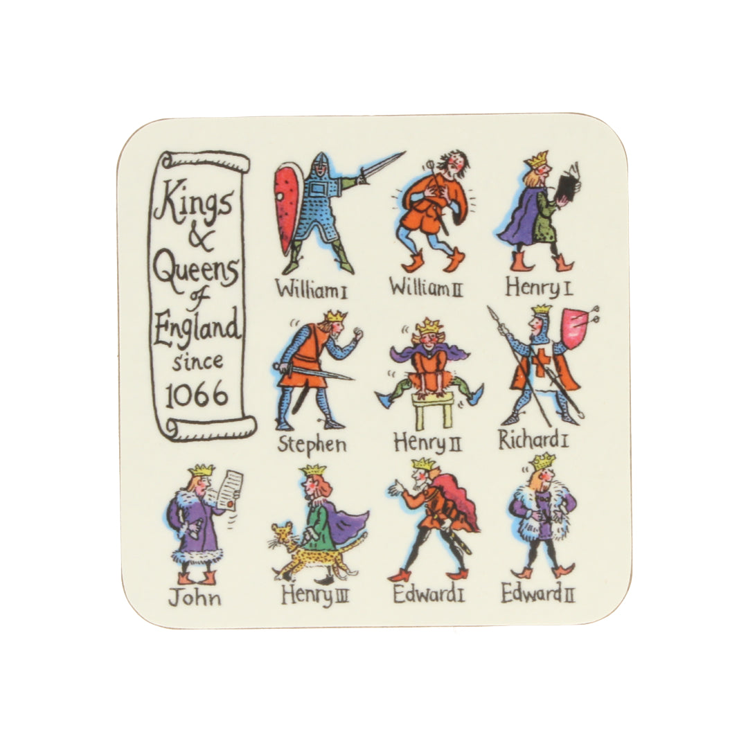Kings & Queens of England Coasters (Set of 4)