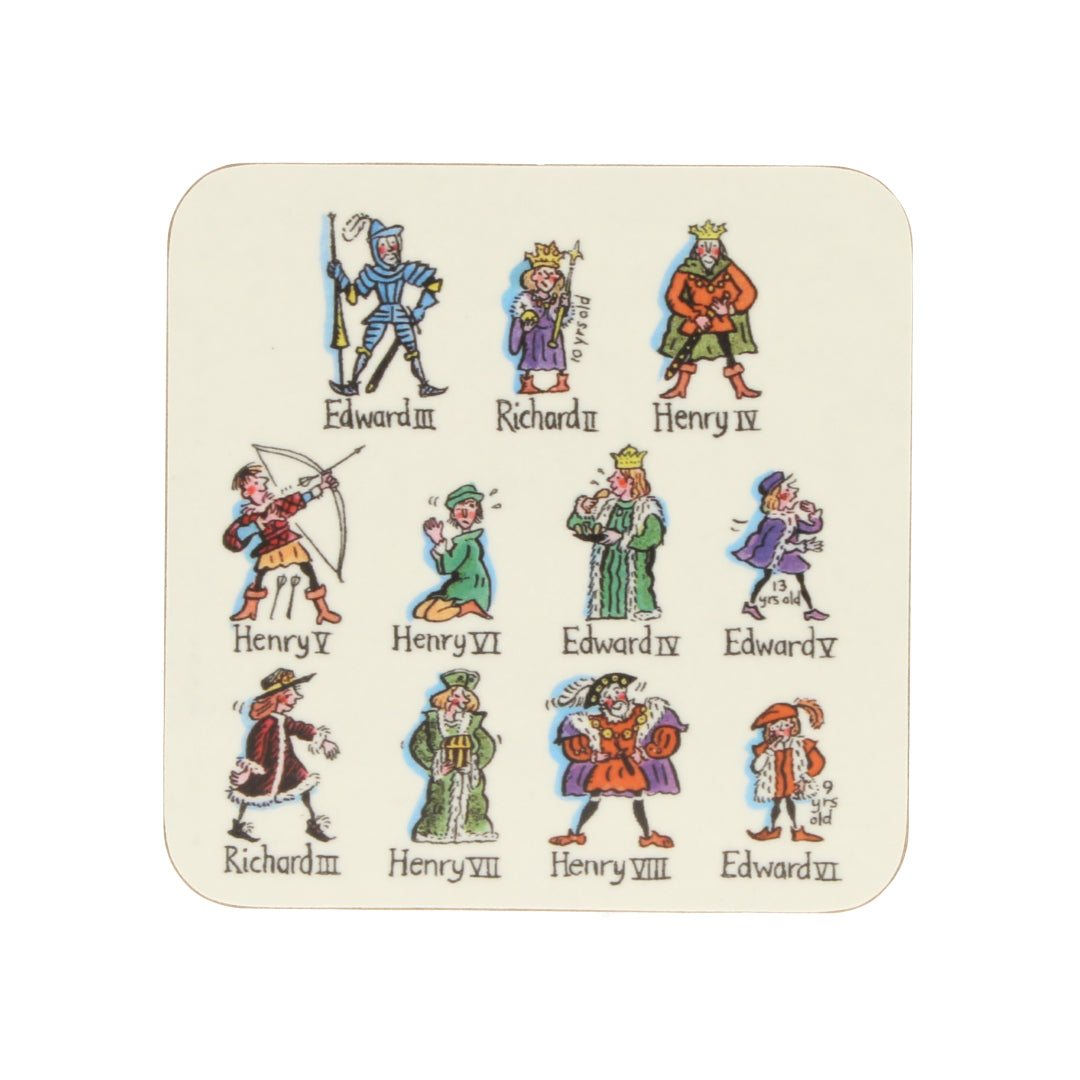 Kings & Queens of England Coasters (Set of 4)