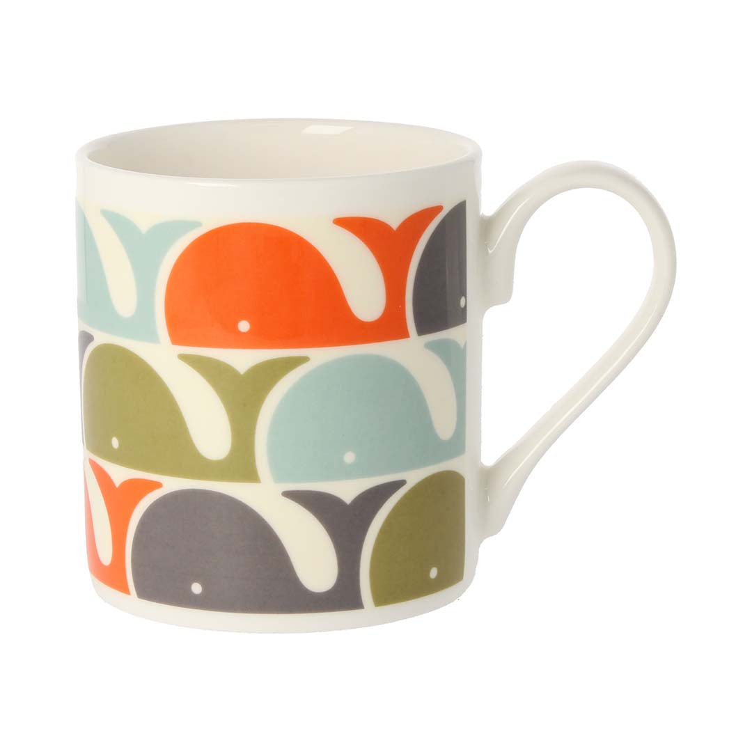 Whale Orange Mug