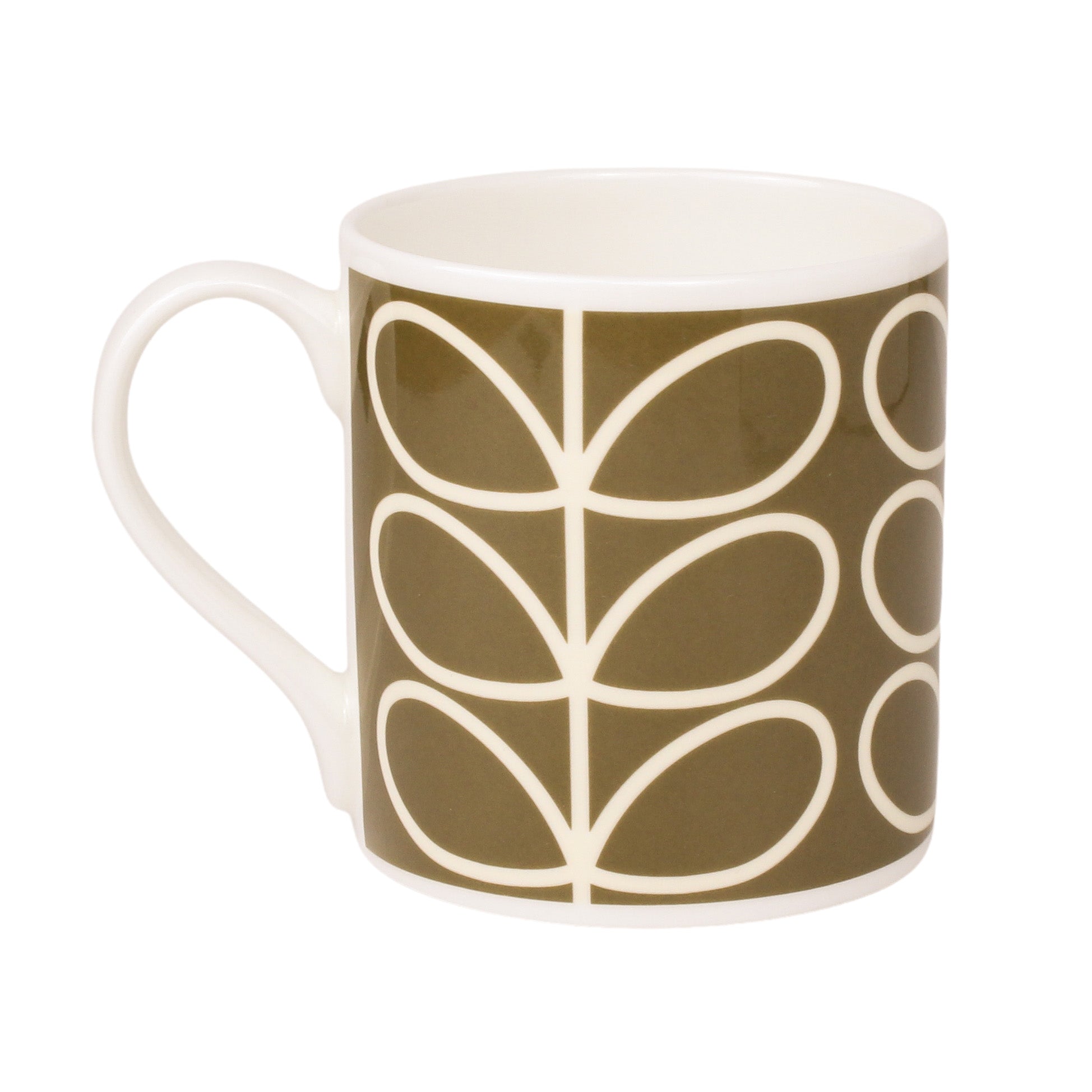 Linear Stem Dark Olive Mug