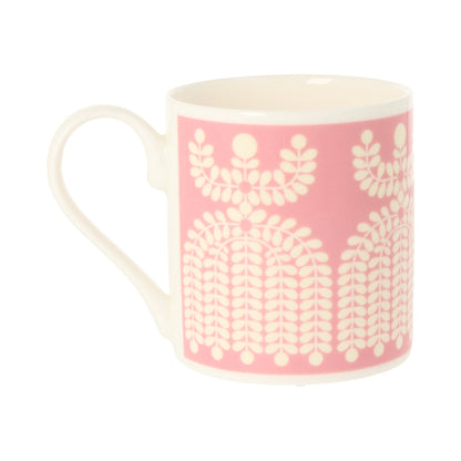 Folk Girl Pink Mug