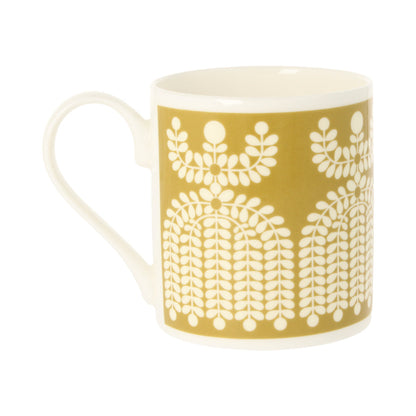 Folk Girl Ochre Mug