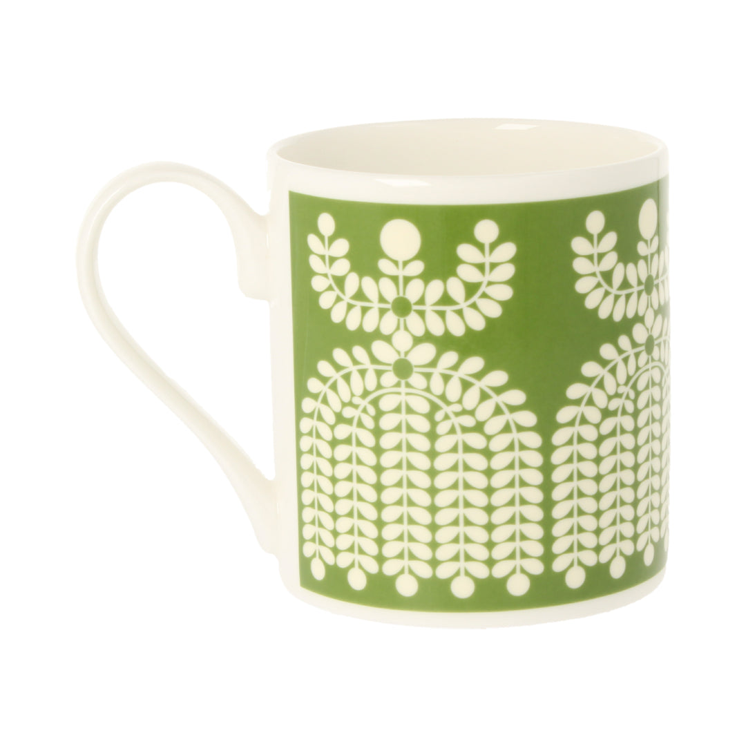 Folk Girl Green Mug