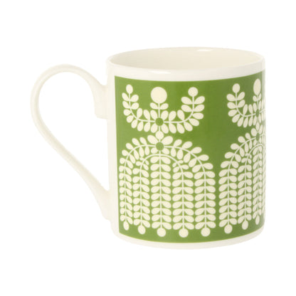 Folk Girl Green Mug
