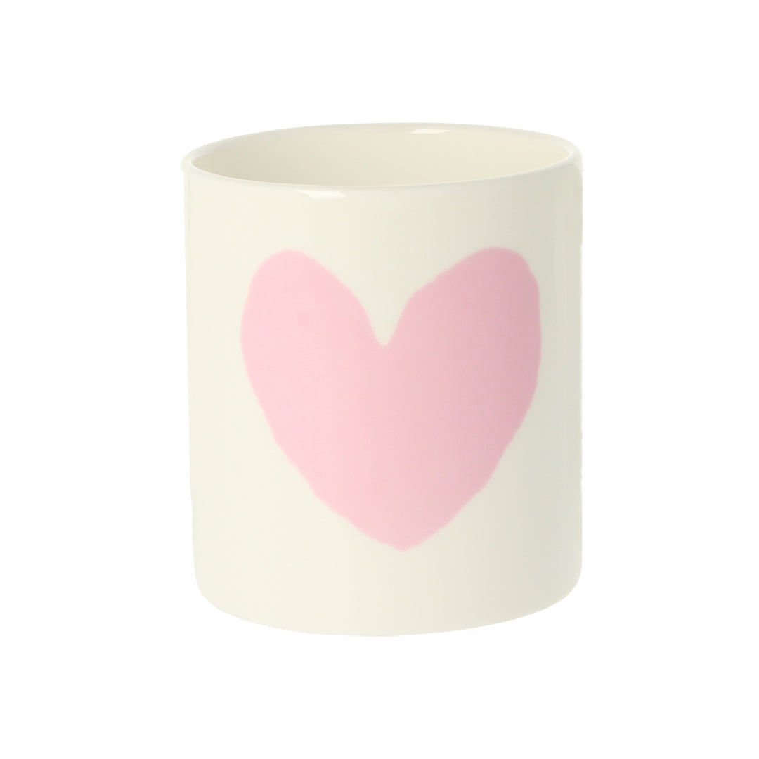 Big Heart Light Pink Ceramic Pot