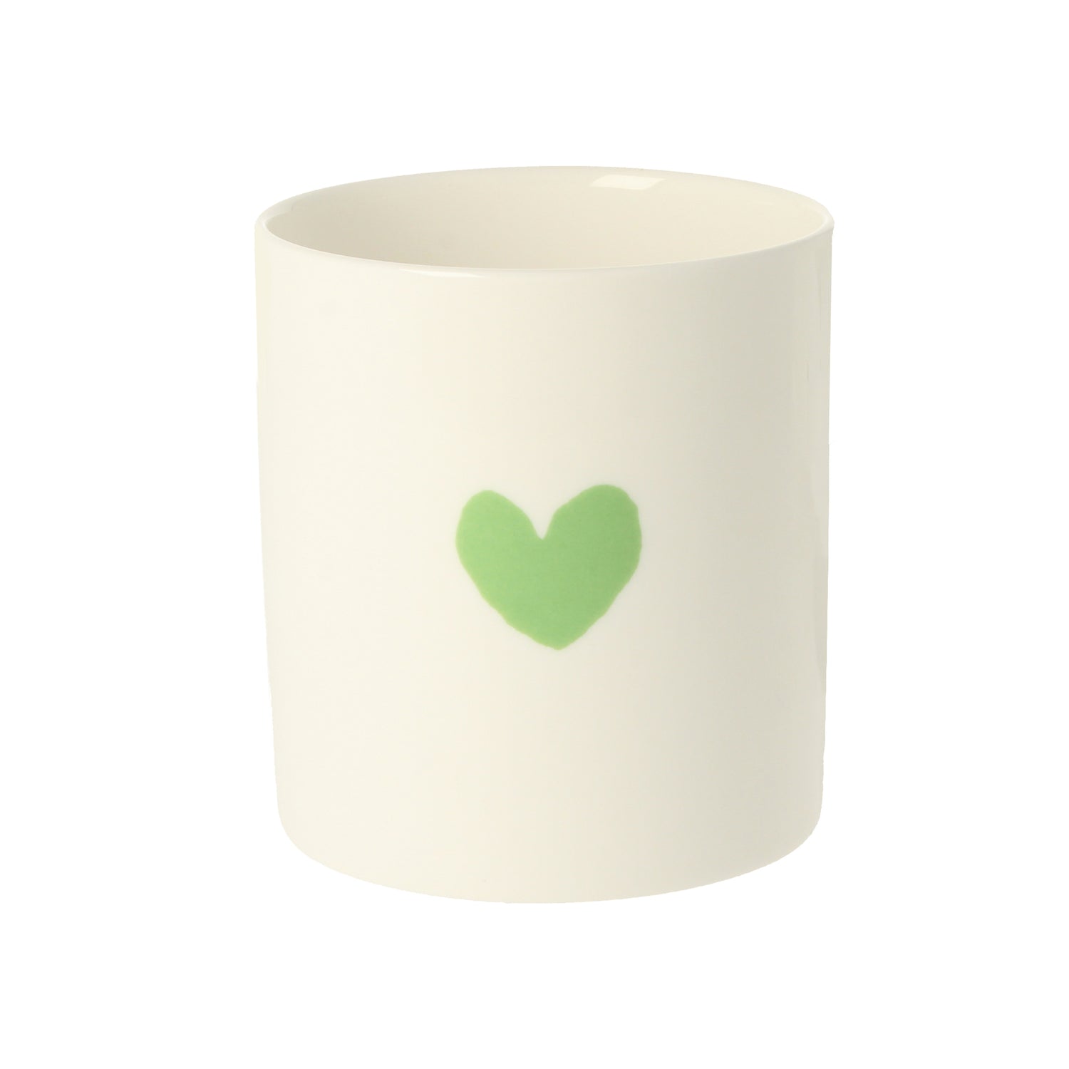 Wee Heart Green Ceramic Pot
