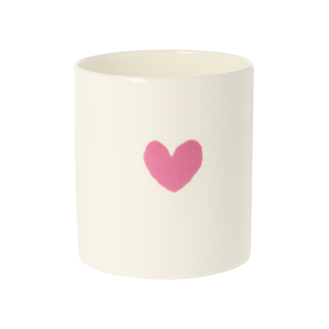 Wee Heart Pink Ceramic Pot