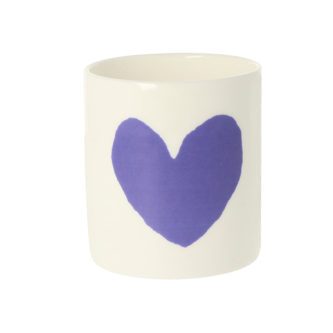 Big Heart Violet Ceramic Pot