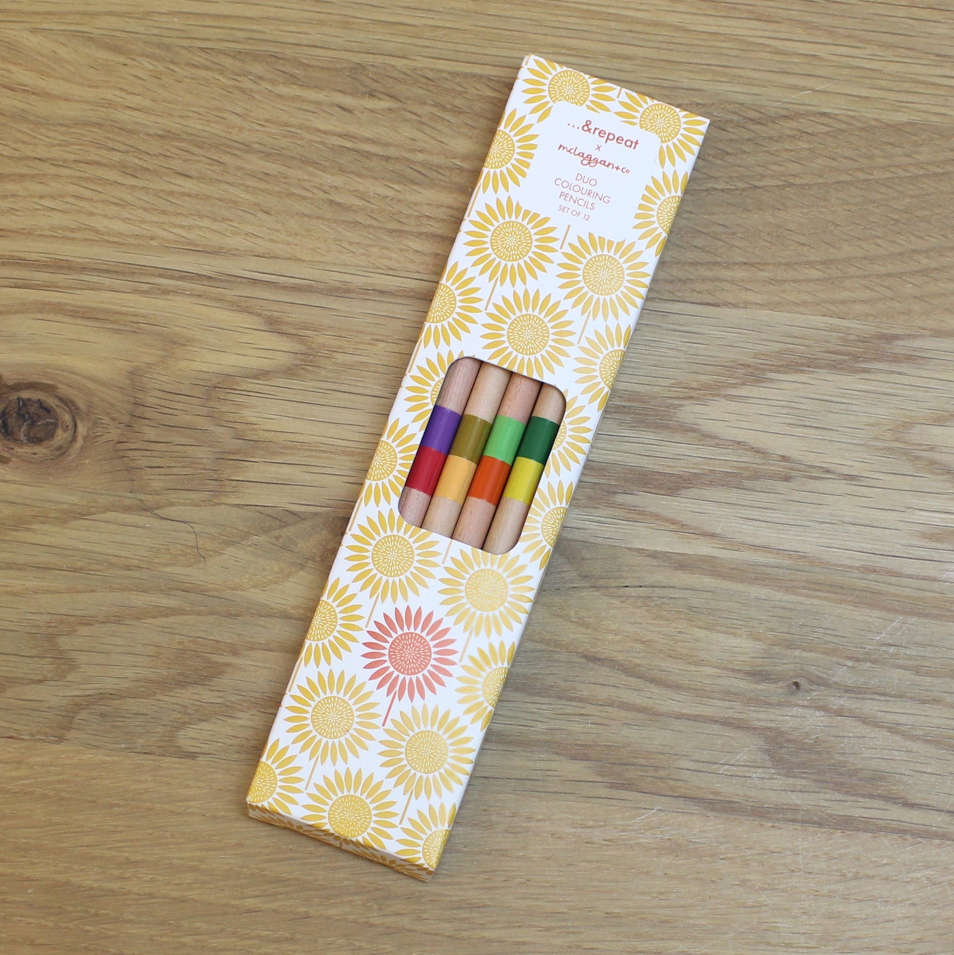 Sunflower Duo Colouring Pencil Set