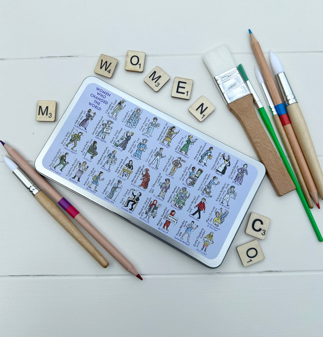 Women Who Changed the World Duo Pencil Tin