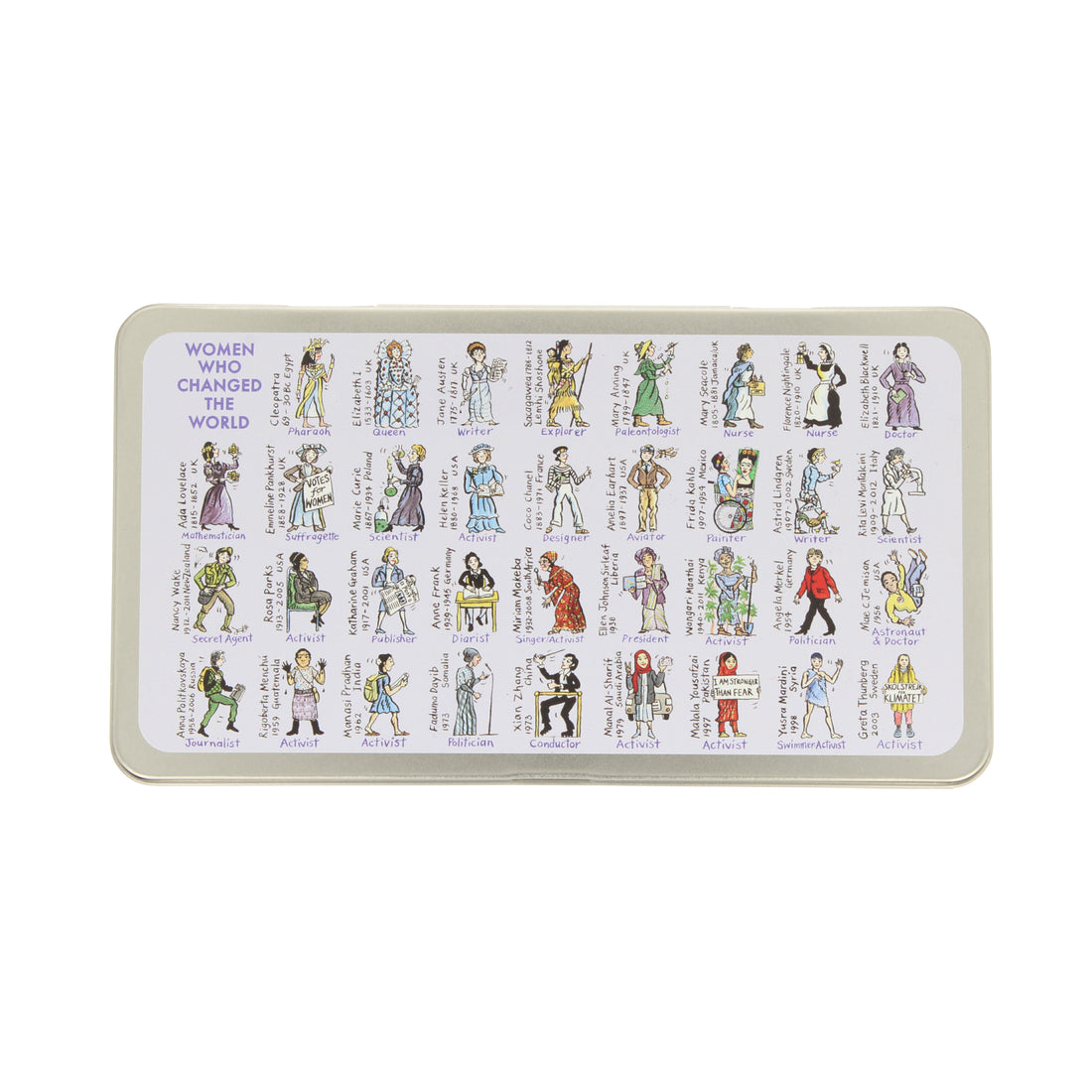 Women Who Changed the World Duo Pencil Tin