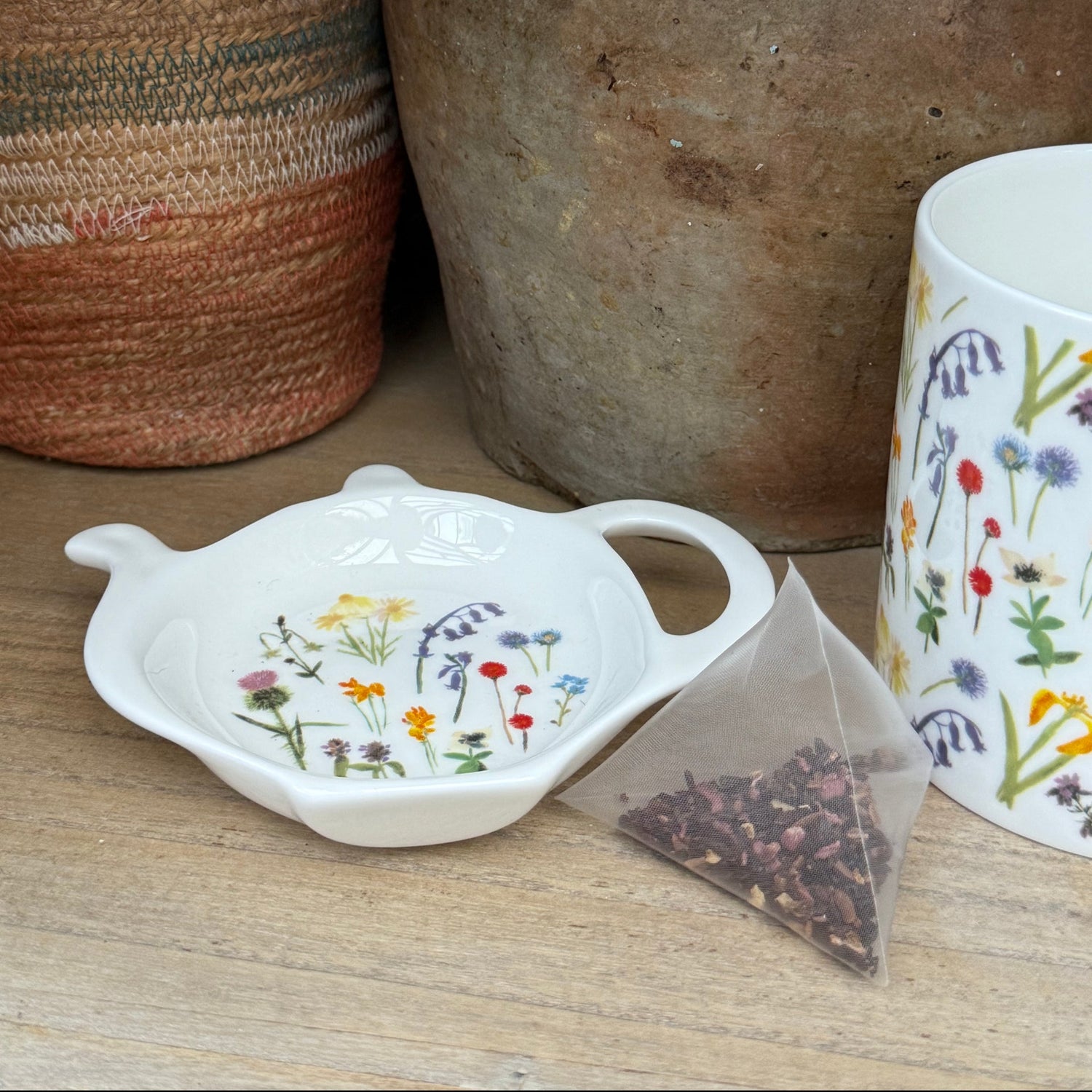 WildFlowers Tea Bag Tidy
