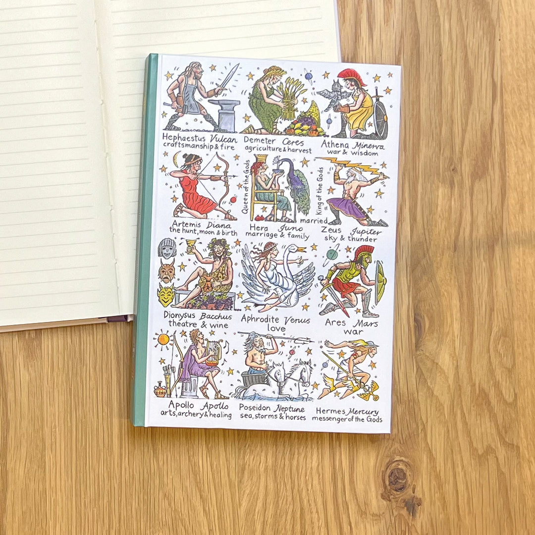 Greek Gods & Goddesses A5 Hardback Notebook