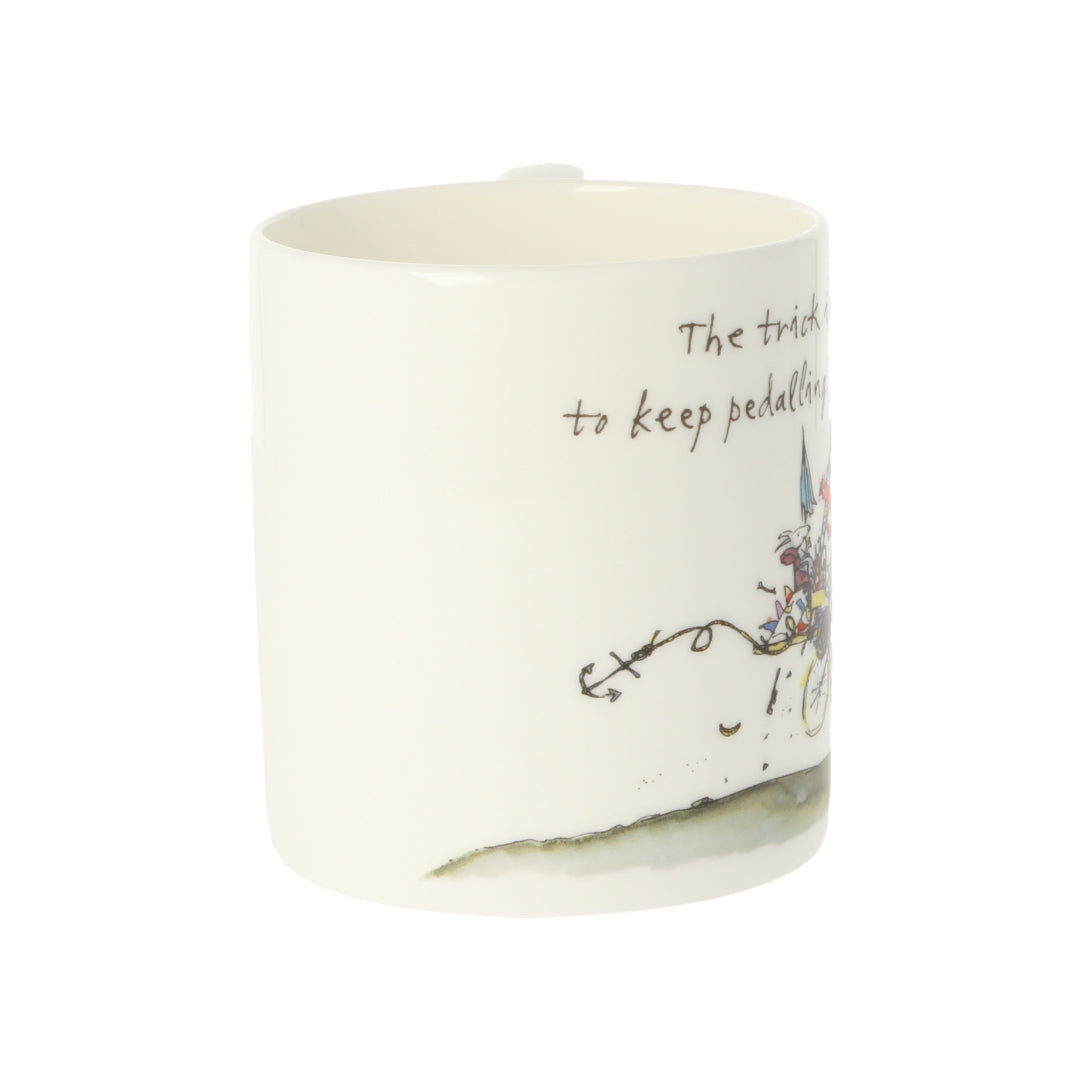 The Trick Is To Keep Pedalling Mug – mclaggan+co