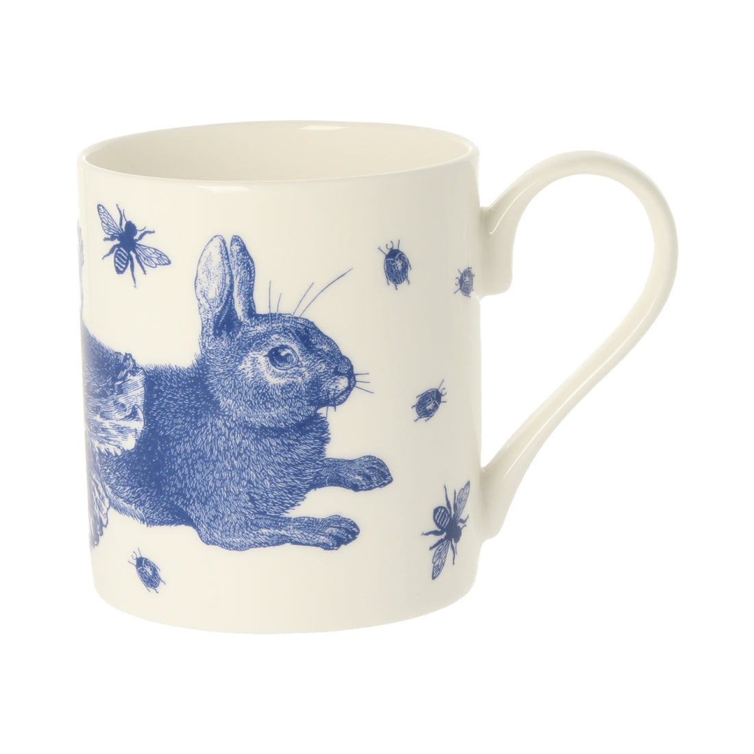 Rabbit &amp; Cabbage Delft Blue Mug