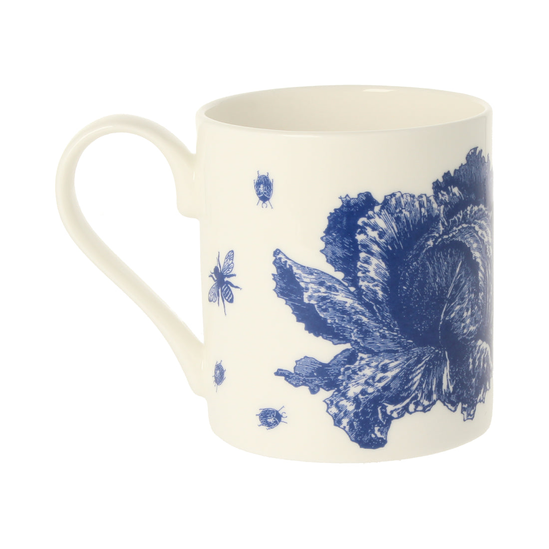 Rabbit &amp; Cabbage Delft Blue Mug