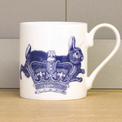 Rabbit &amp; Crown Mug