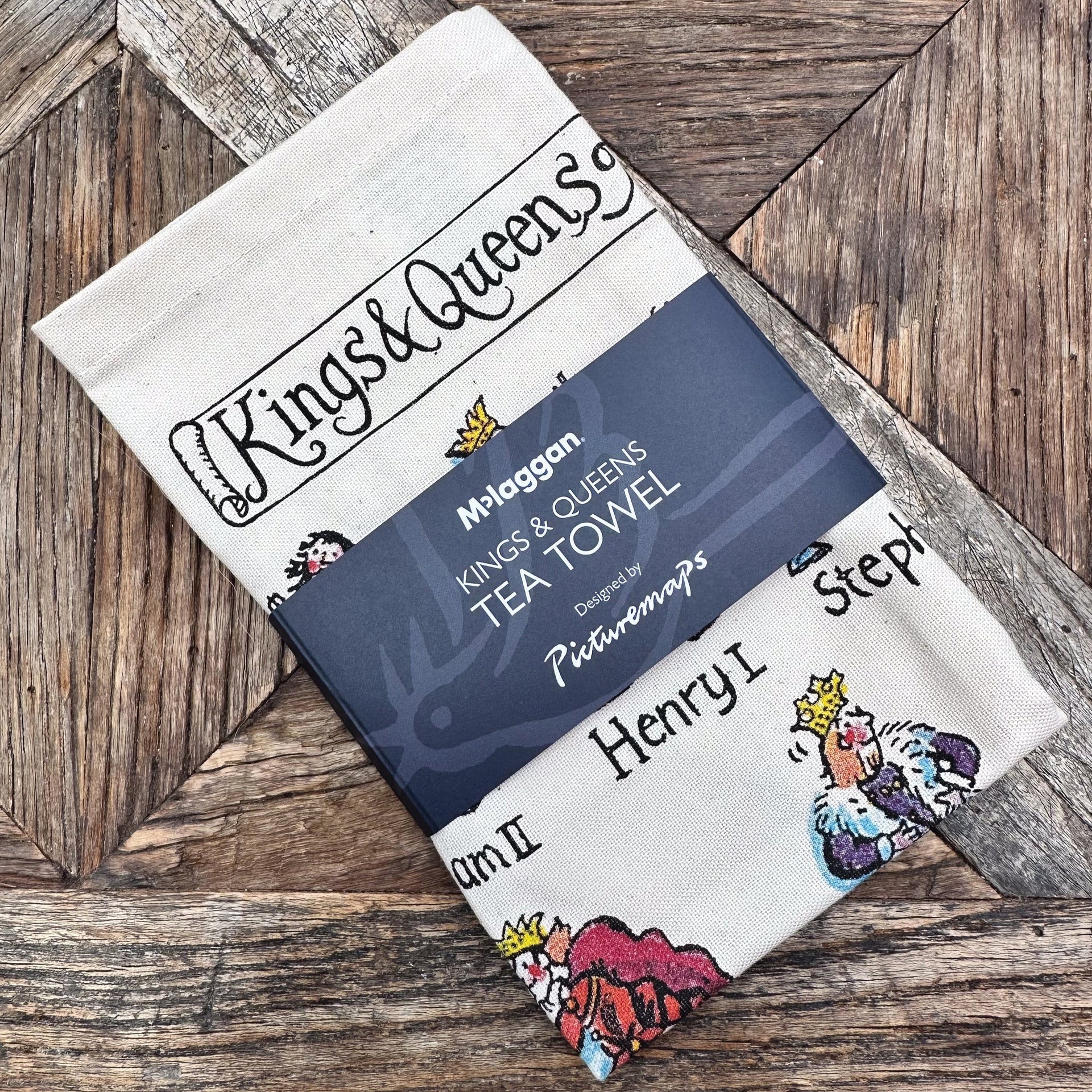 Kings & Queens of England Tea Towel