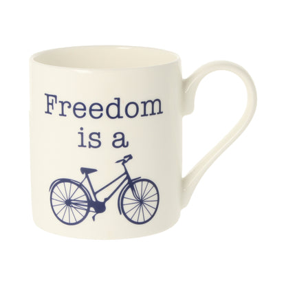 Freedom Is A Bike Mug