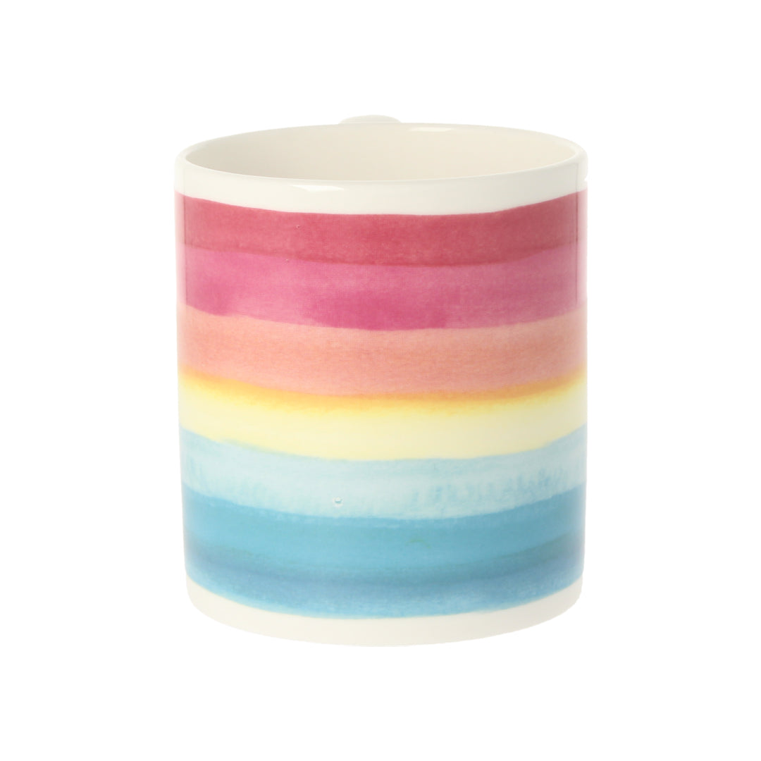 Rainbow Stripe Teal Mug
