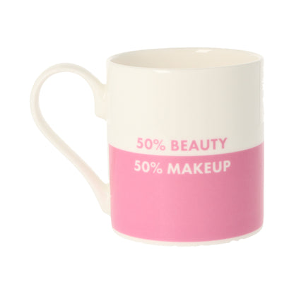 50% Beauty 50% Makeup Mug