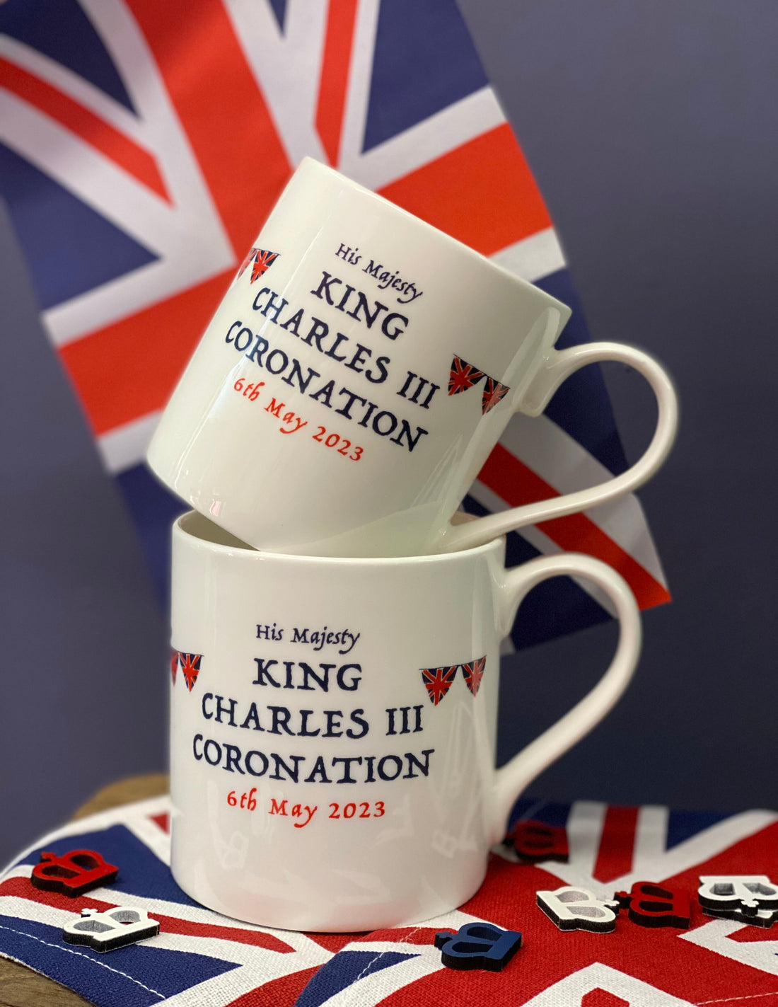 King Charles III Bunting Mug