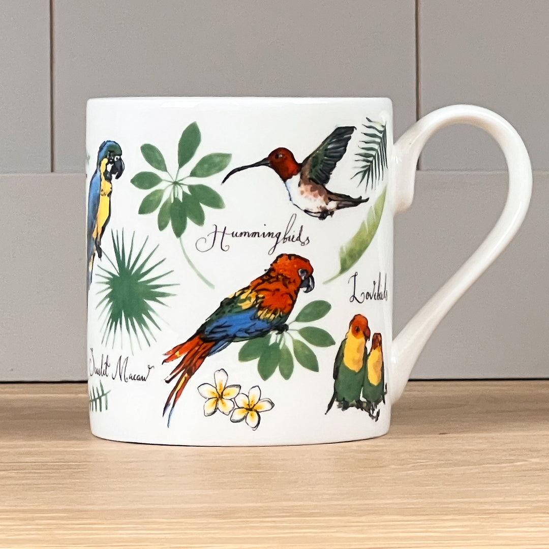 Seven Tropical Birds Mug