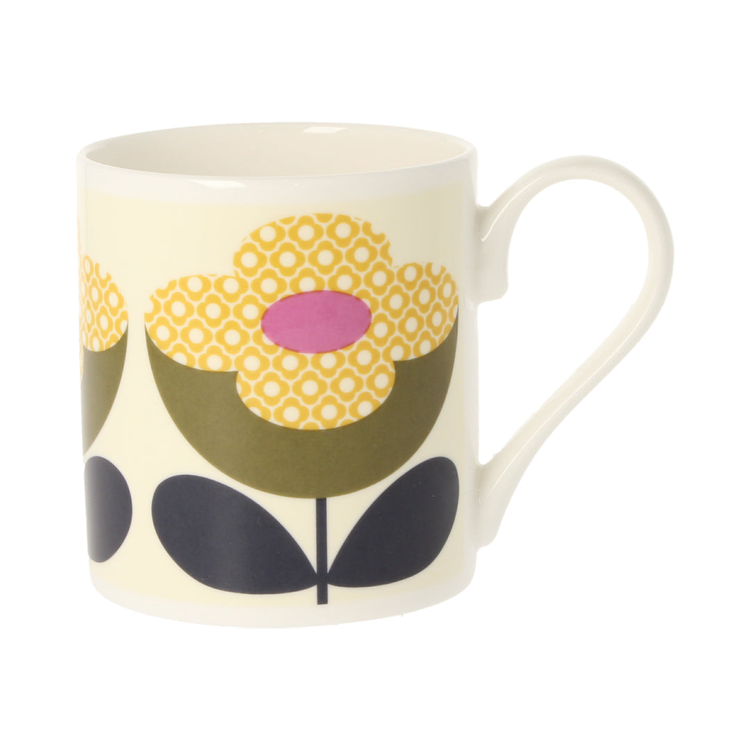 Buttercup Stem Olive &amp; Yellow Mug