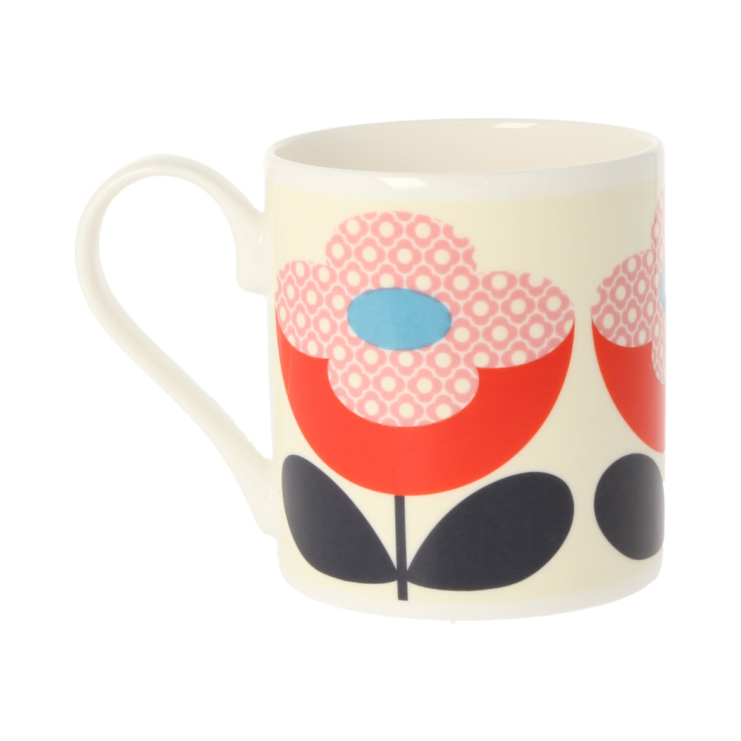 Buttercup Stem Red &amp; Pink Mug