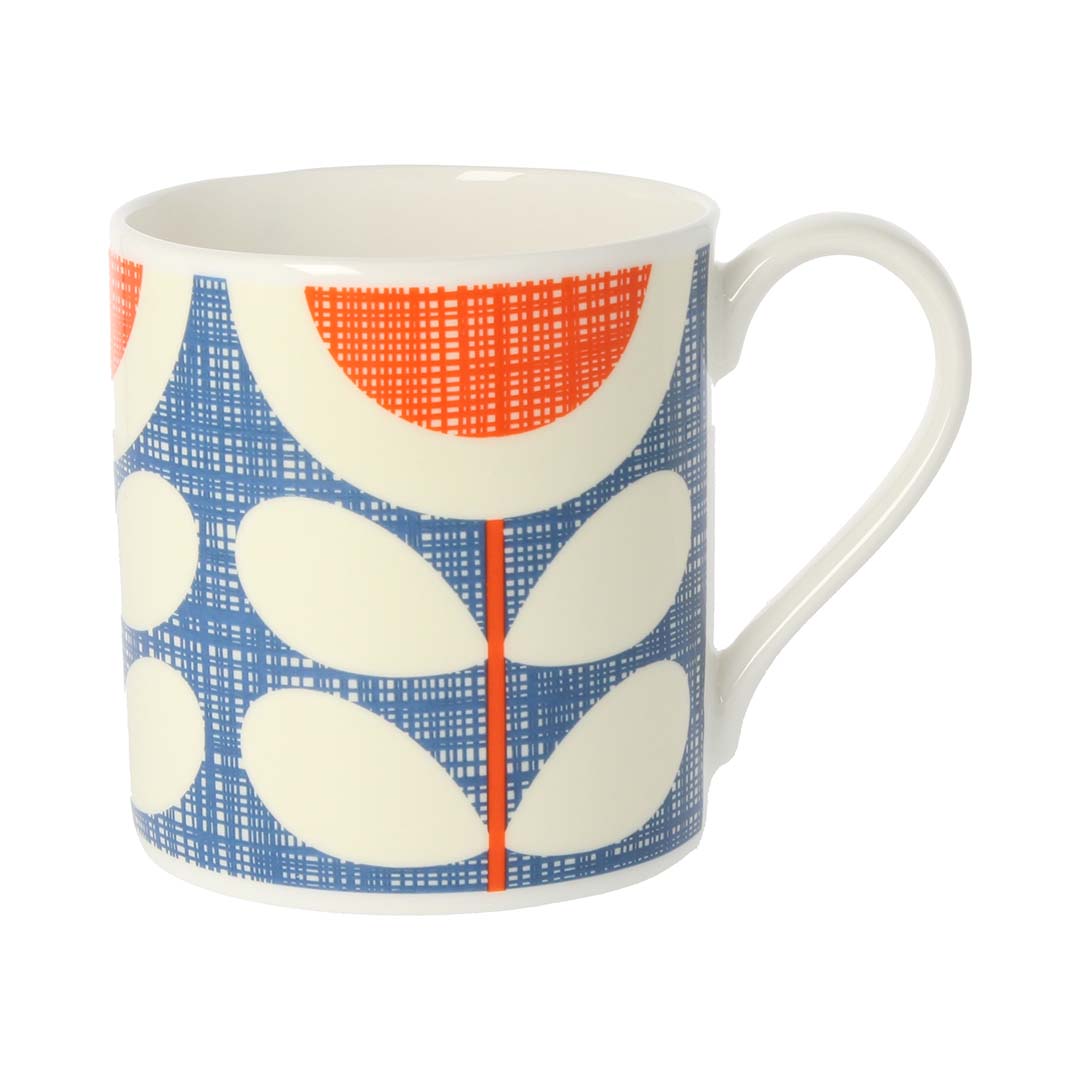 Scribble Sunflower Blue Mug