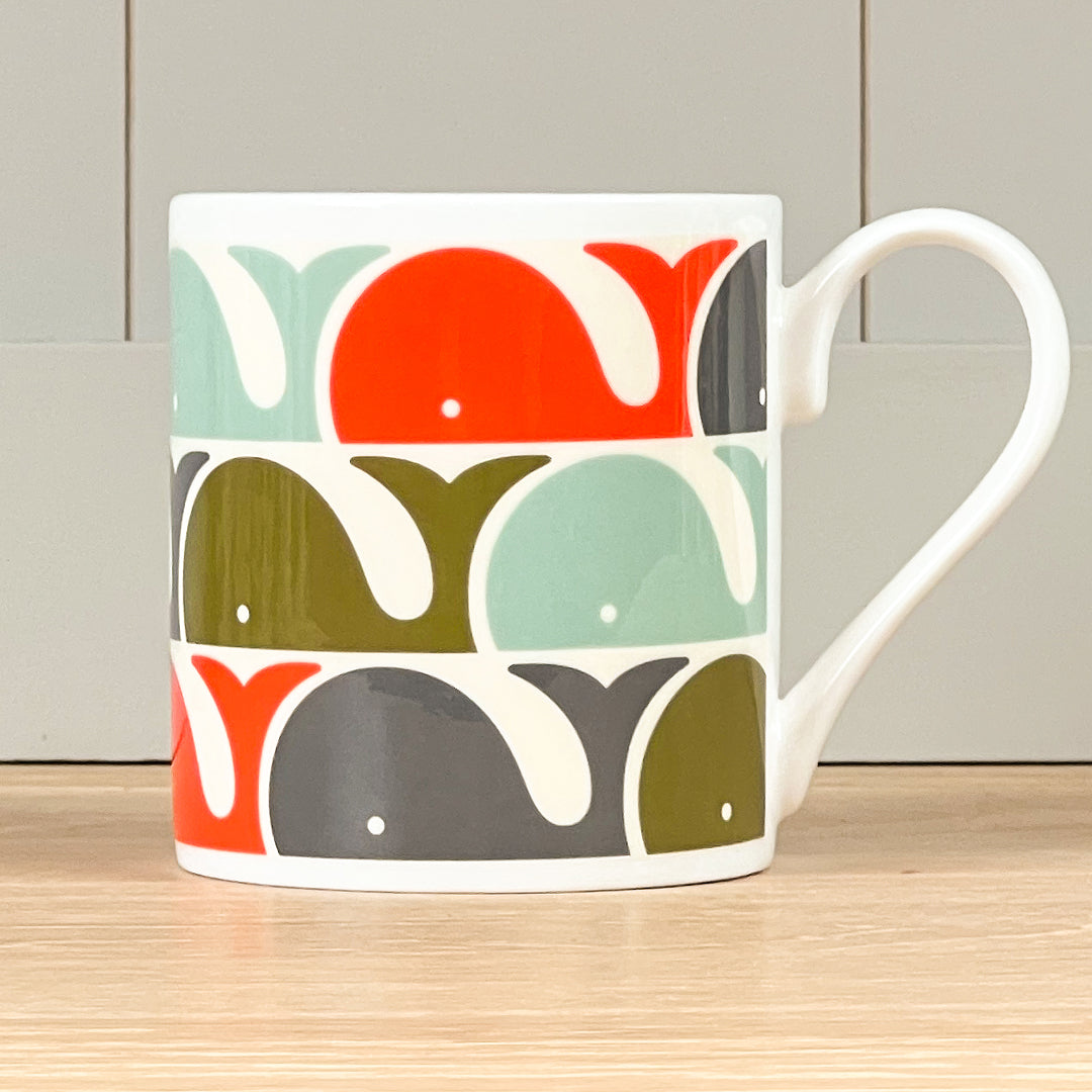 Whale Orange Mug