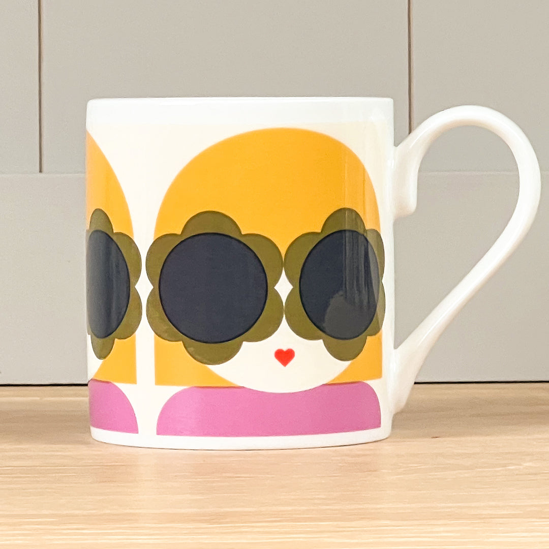 Lola Yellow &amp; Purple Mug