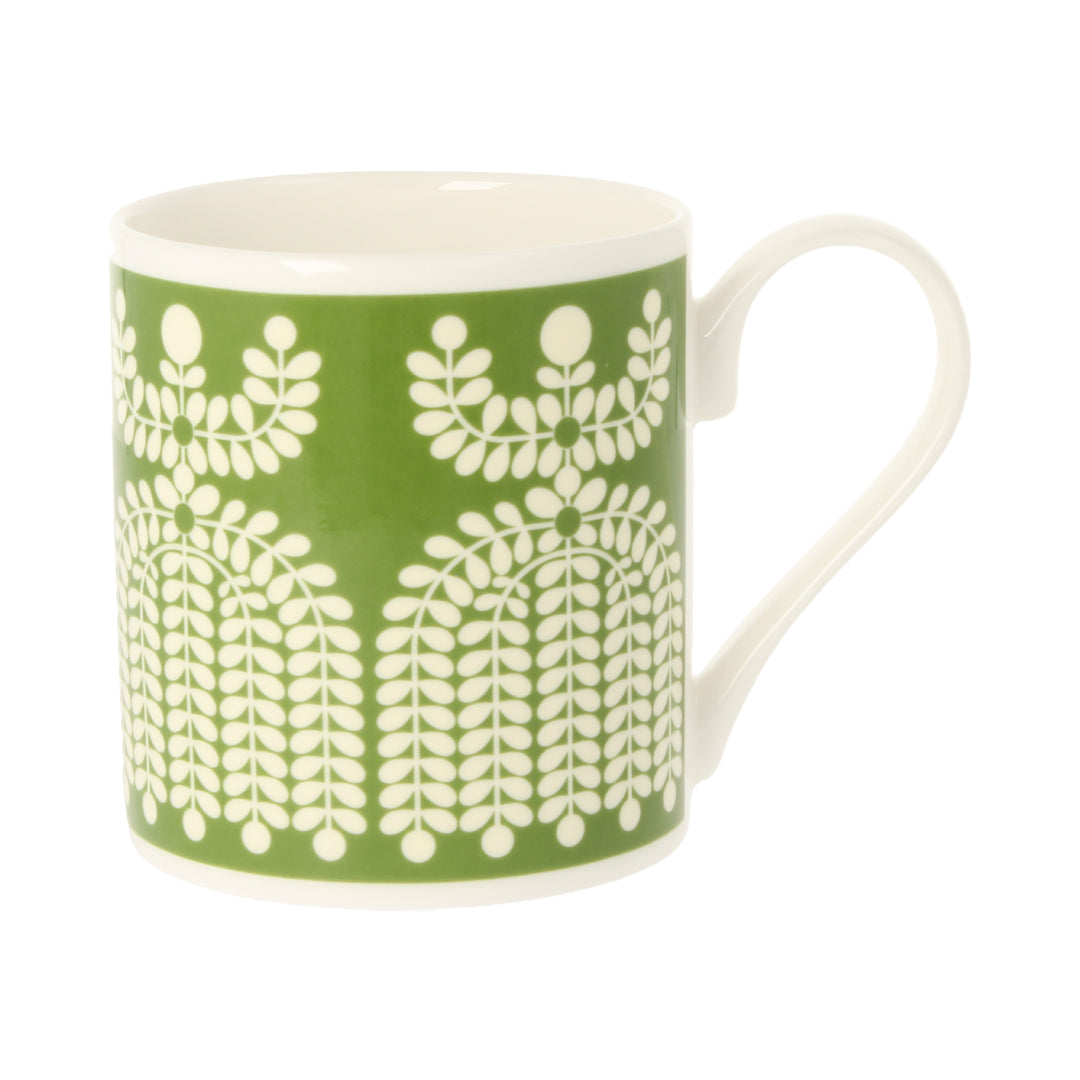 Folk Girl Green Mug