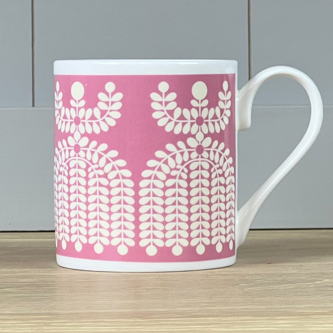 Folk Girl Pink Mug